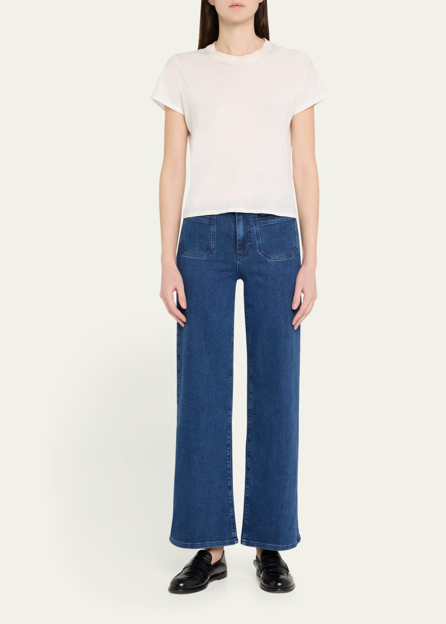 Le Slim Palazzo Modernist Pocket Jeans - 2