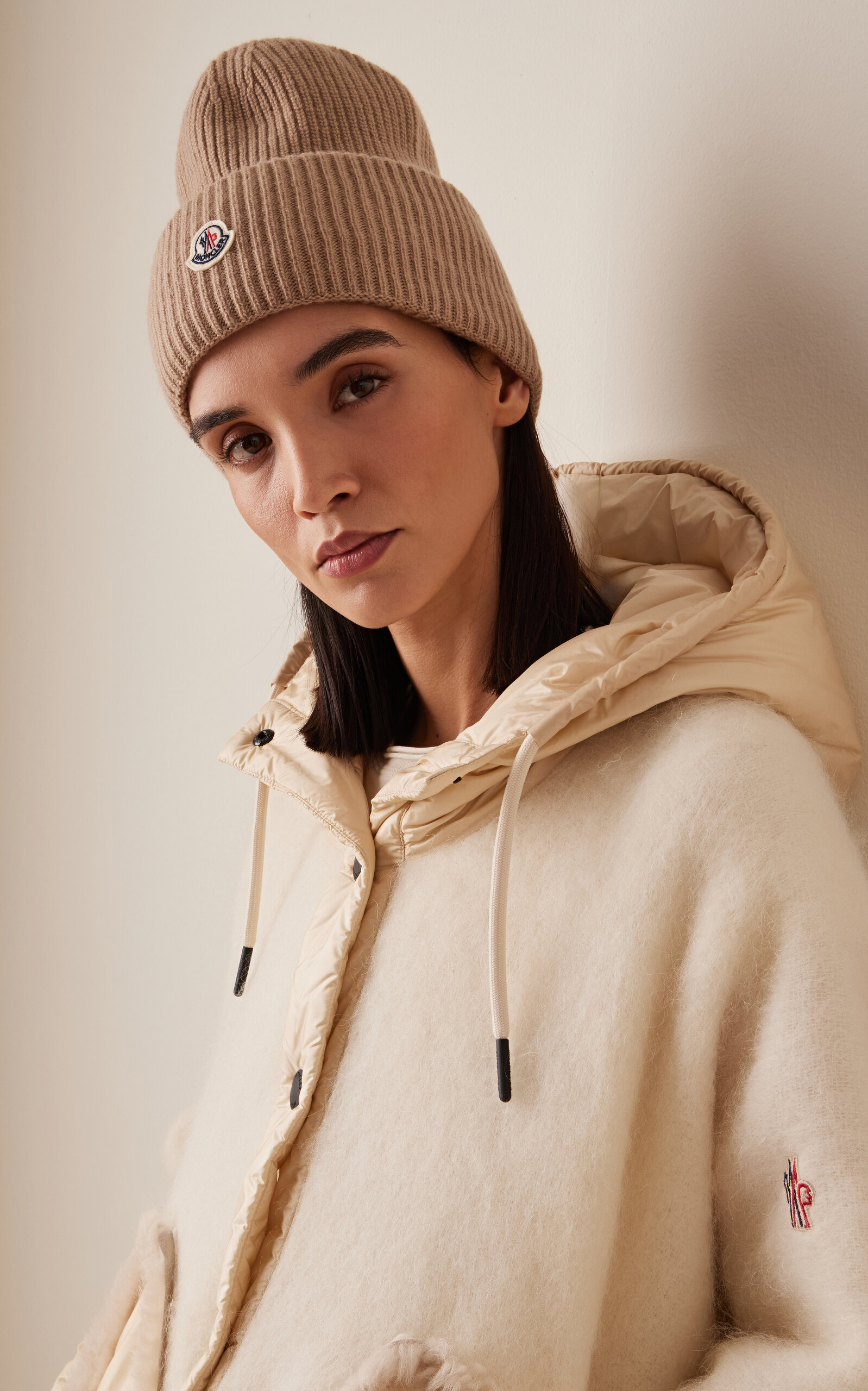 Ribbed-Knit Wool Beanie brown - 2