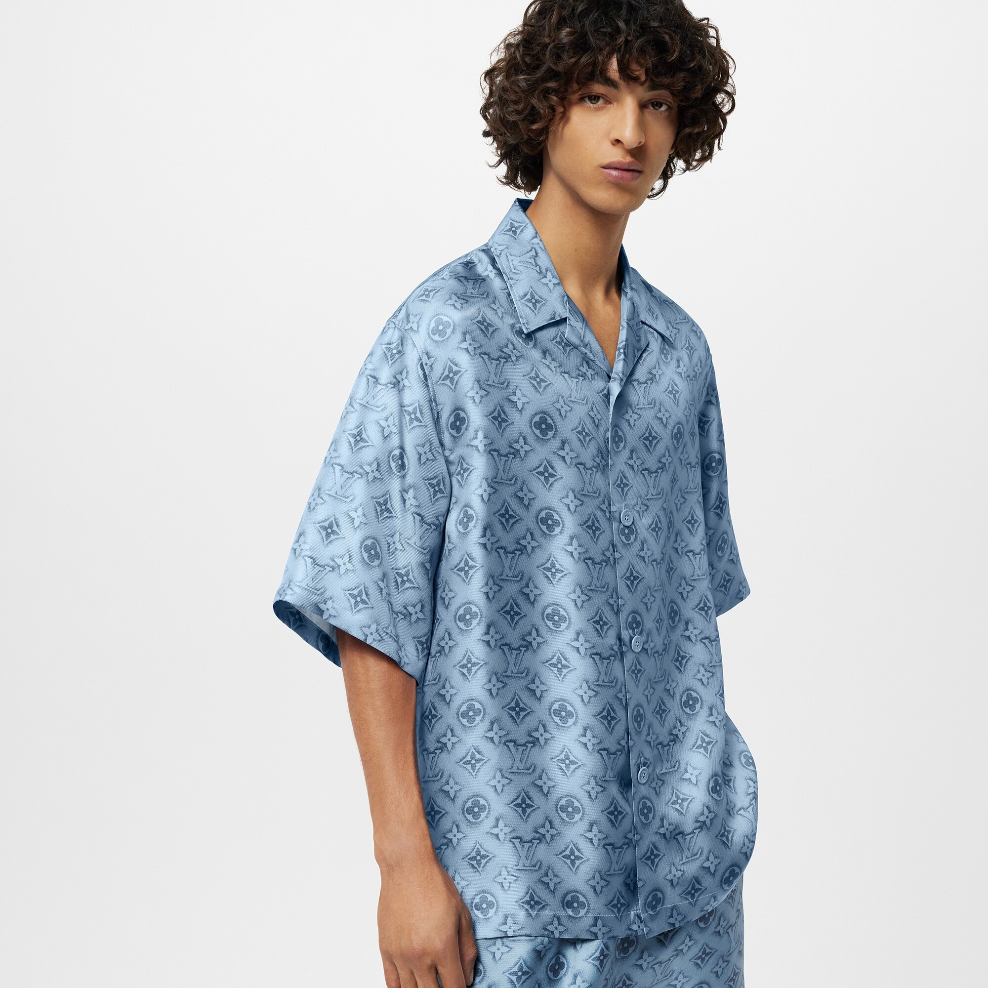 Monogram  Silk Short-Sleeved Shirt - 5