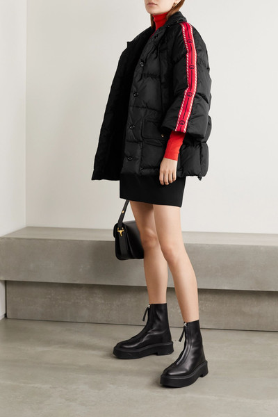 GUCCI Hooded jacquard-trimmed quilted shell down coat outlook