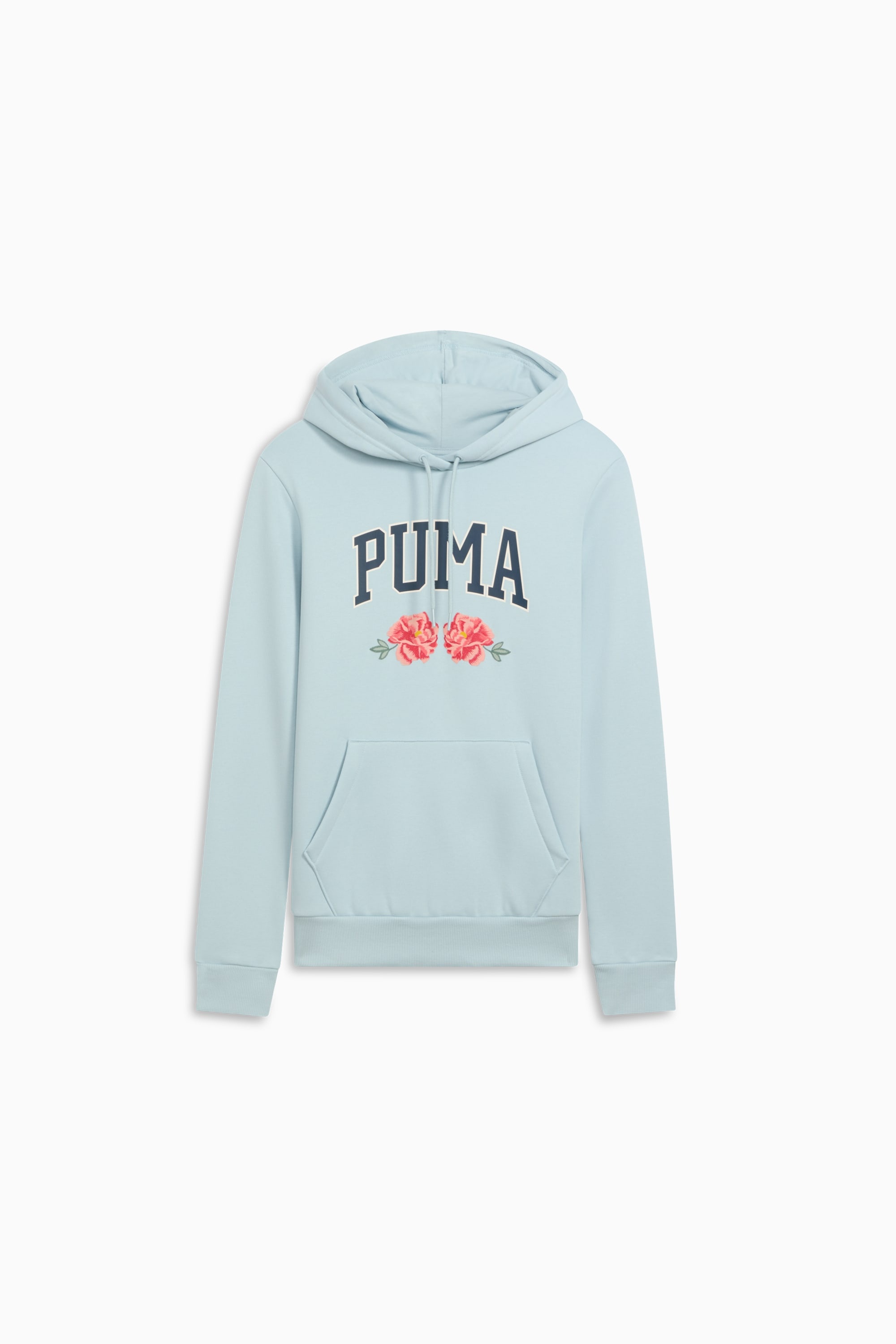 Faux Embroidered Floral Women's Hoodie - 1