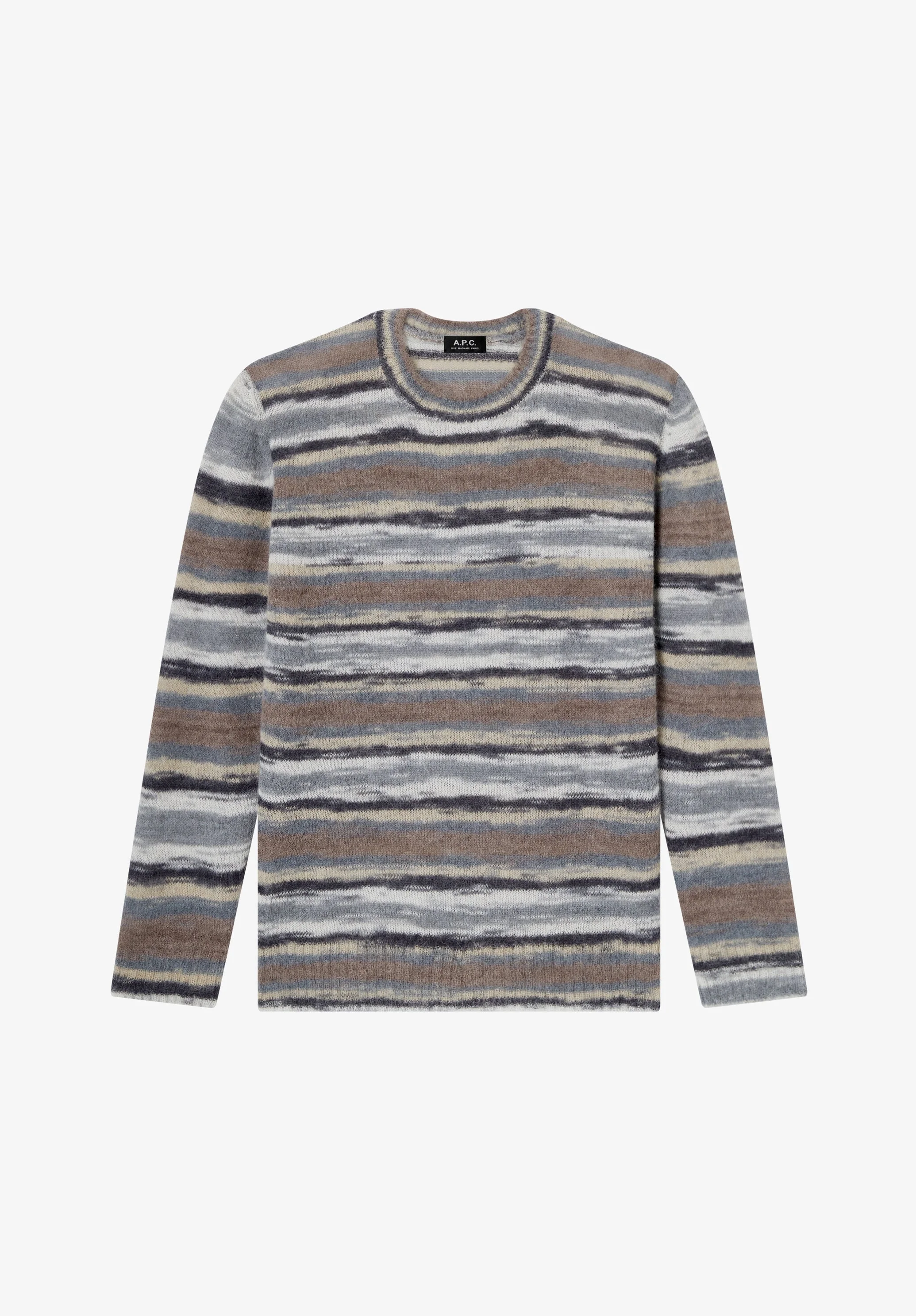 STRIPED ALPACA SWEATER - 1