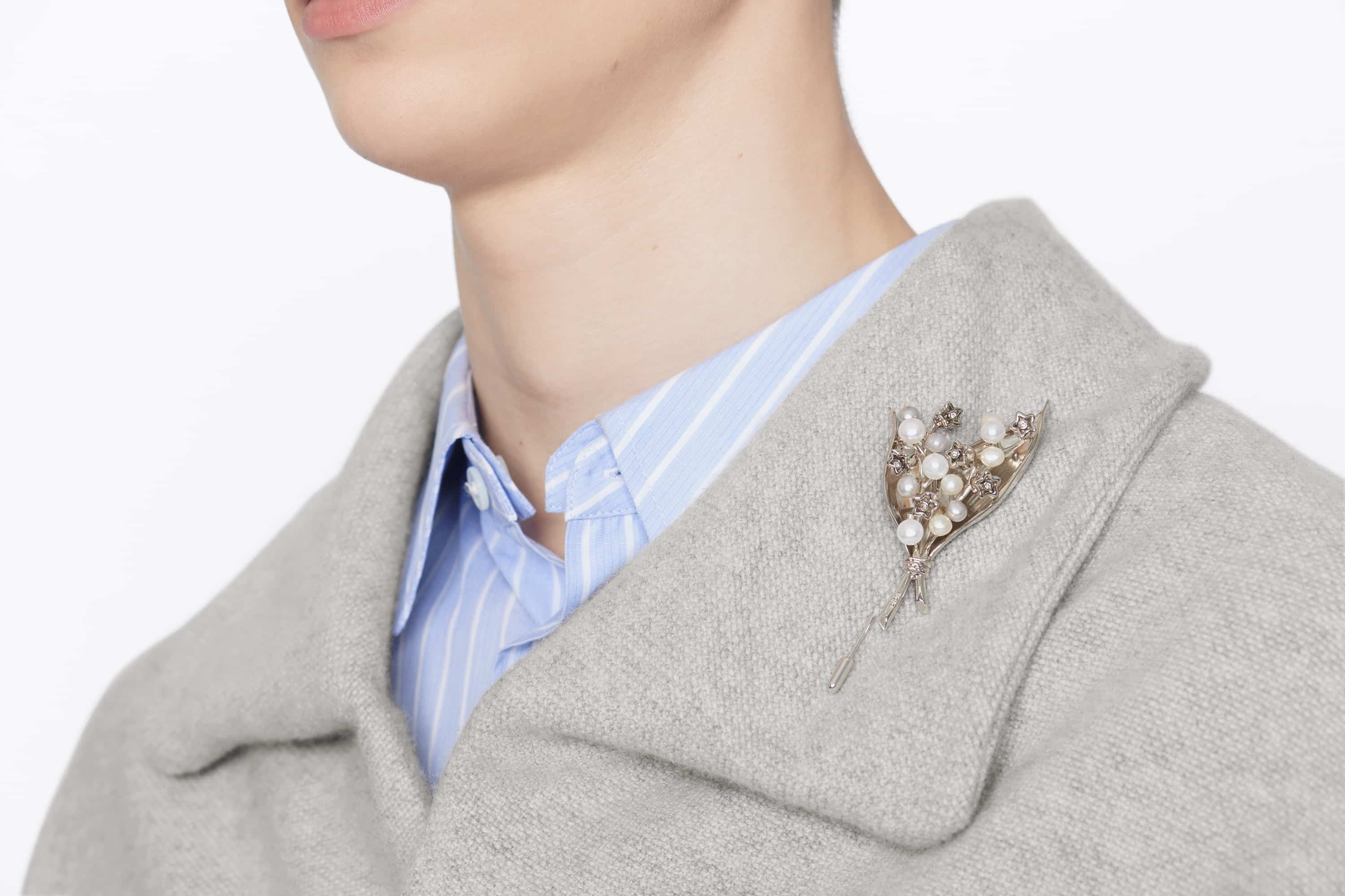 【Dior】Lily of the Valley ブローチ Dior Lily of the Valley Brooch | REVERSIBLE