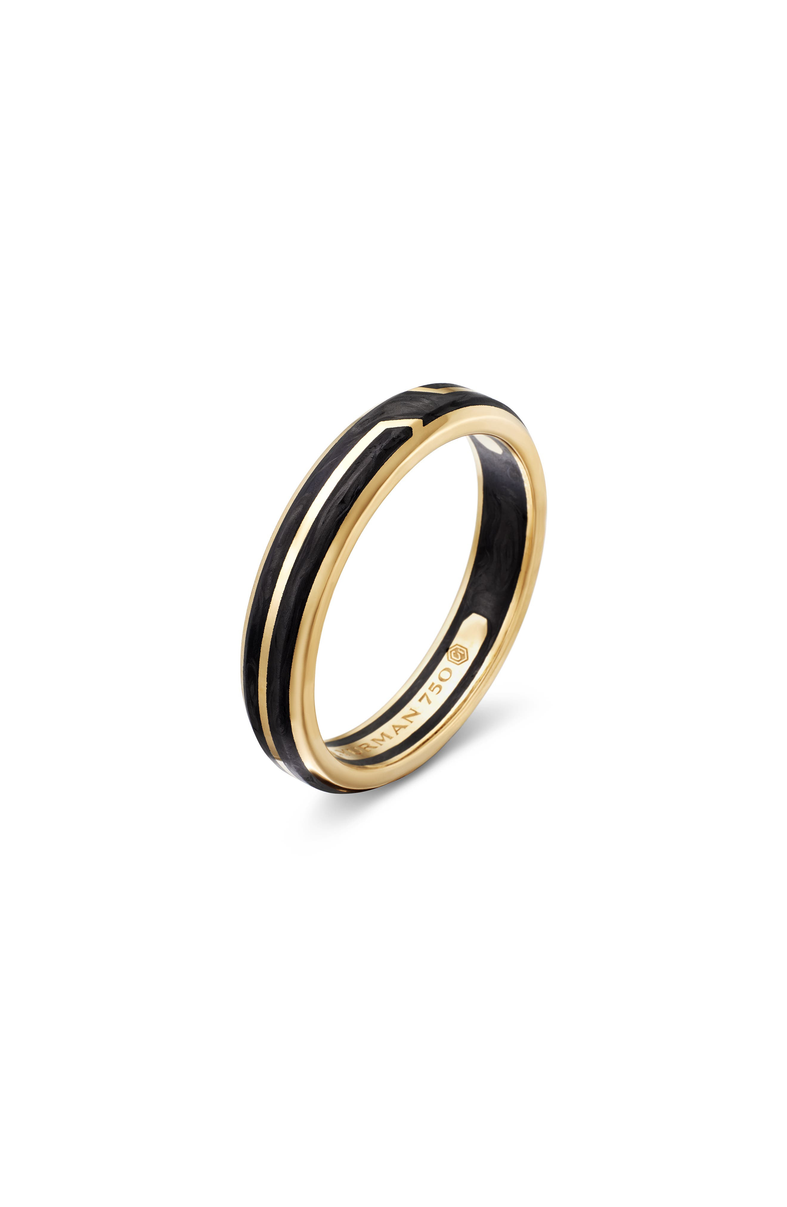 David Yurman Forged Carbon Band Ring in 18K Yellow Gold at Nordstrom - 5