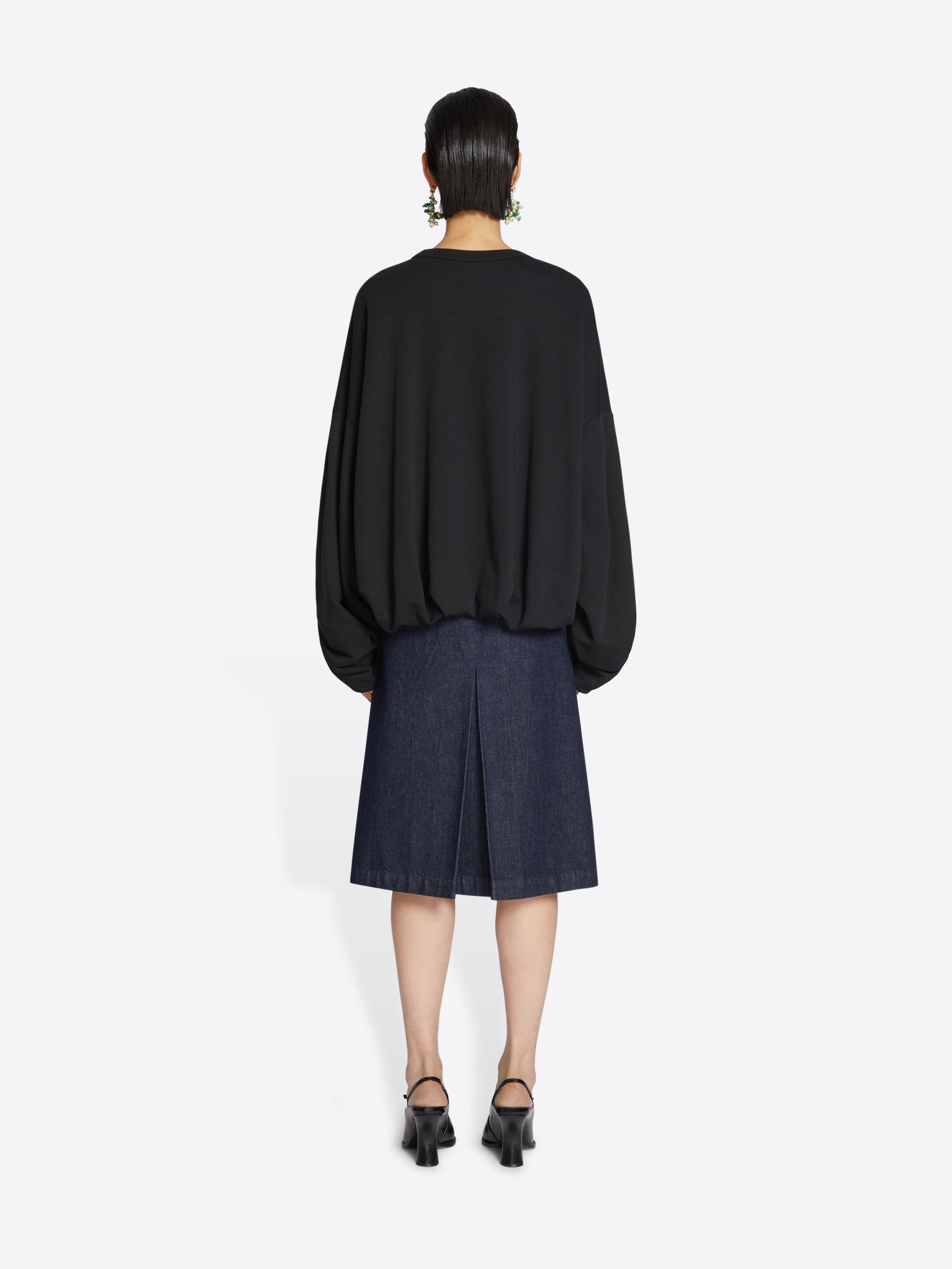 DRAPED SWEATSHIRT - 3