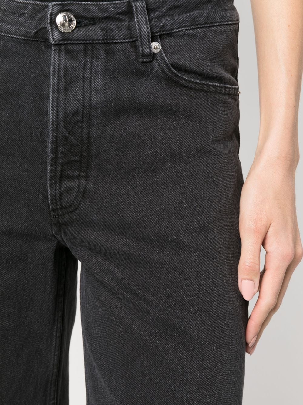 mid-rise cropped jeans - 5
