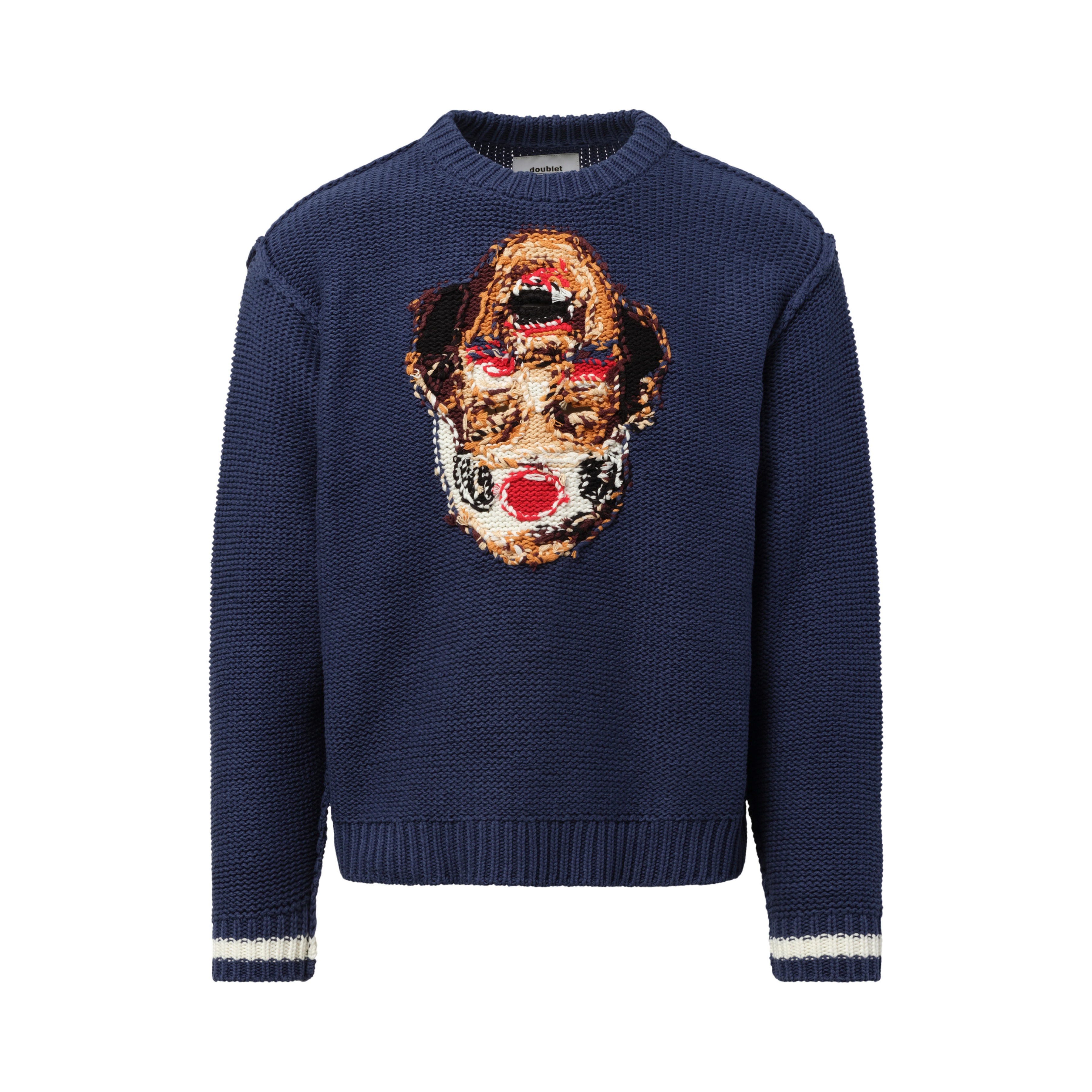 Acting Supporter Knitwear Sweater in Navy - 2