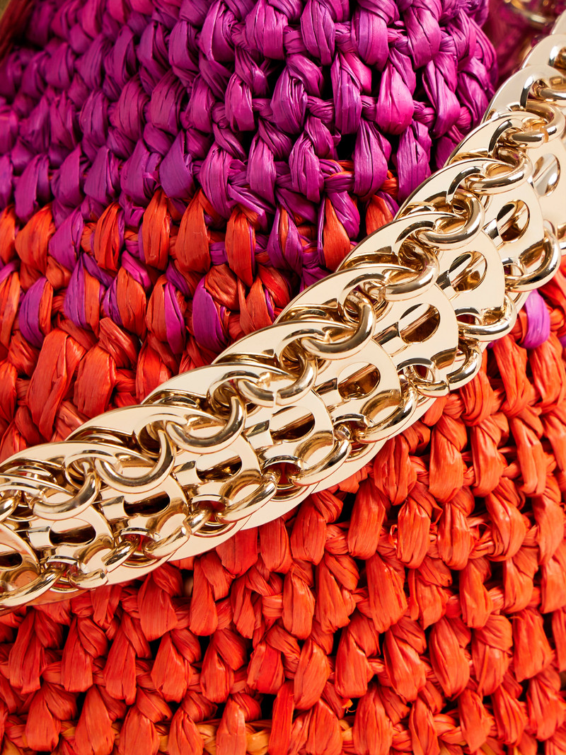 MULTICOLOR RAFFIA BASKET 3