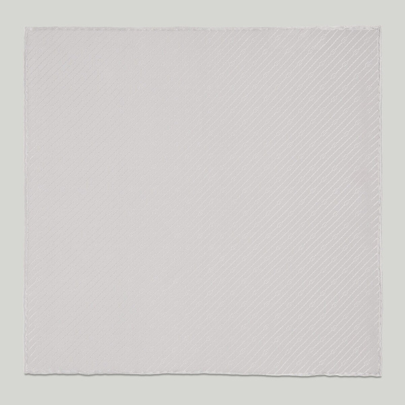 Interlocking G silk pocket square 1