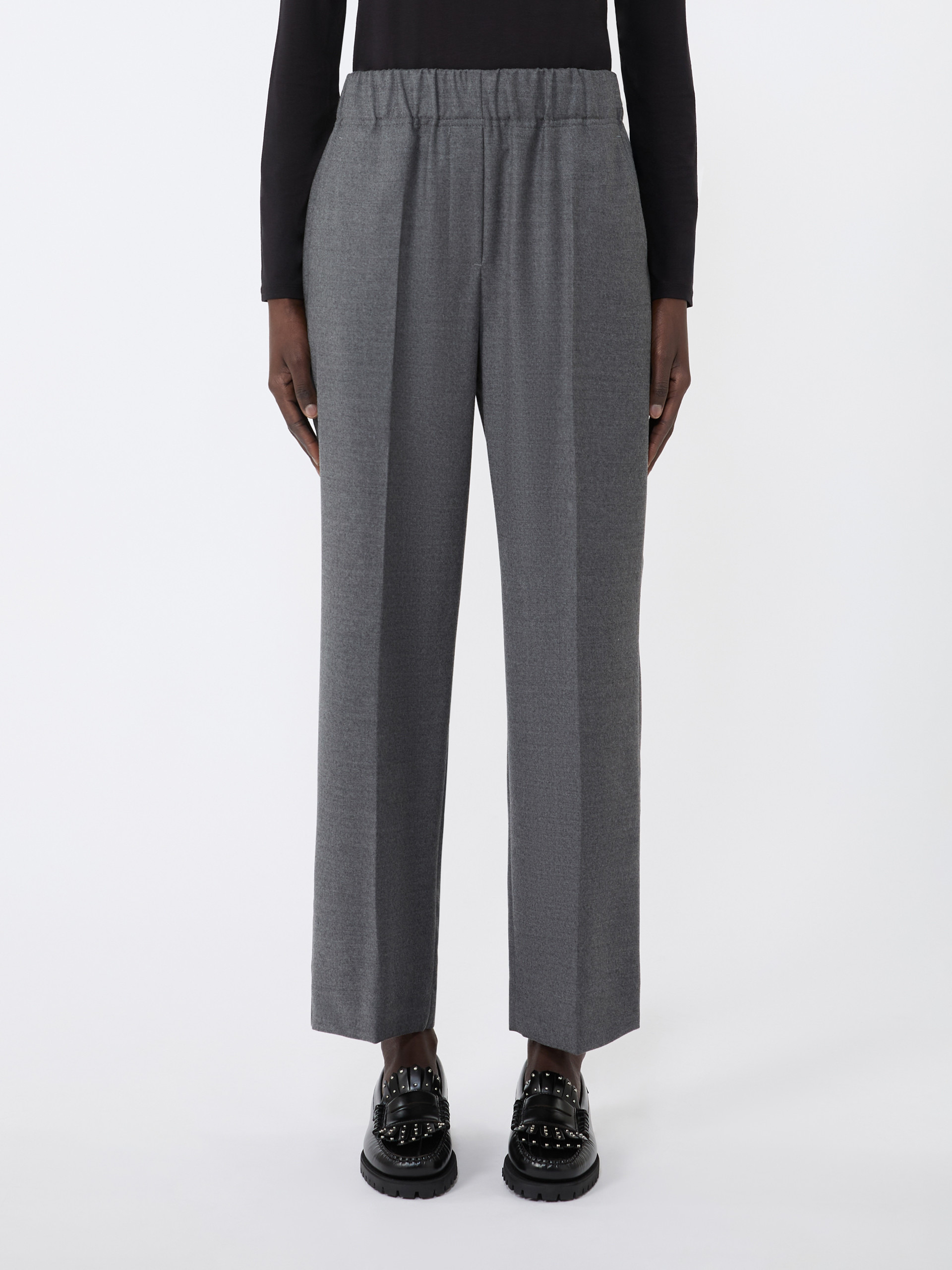HATELEY Wool flannel trousers - 3
