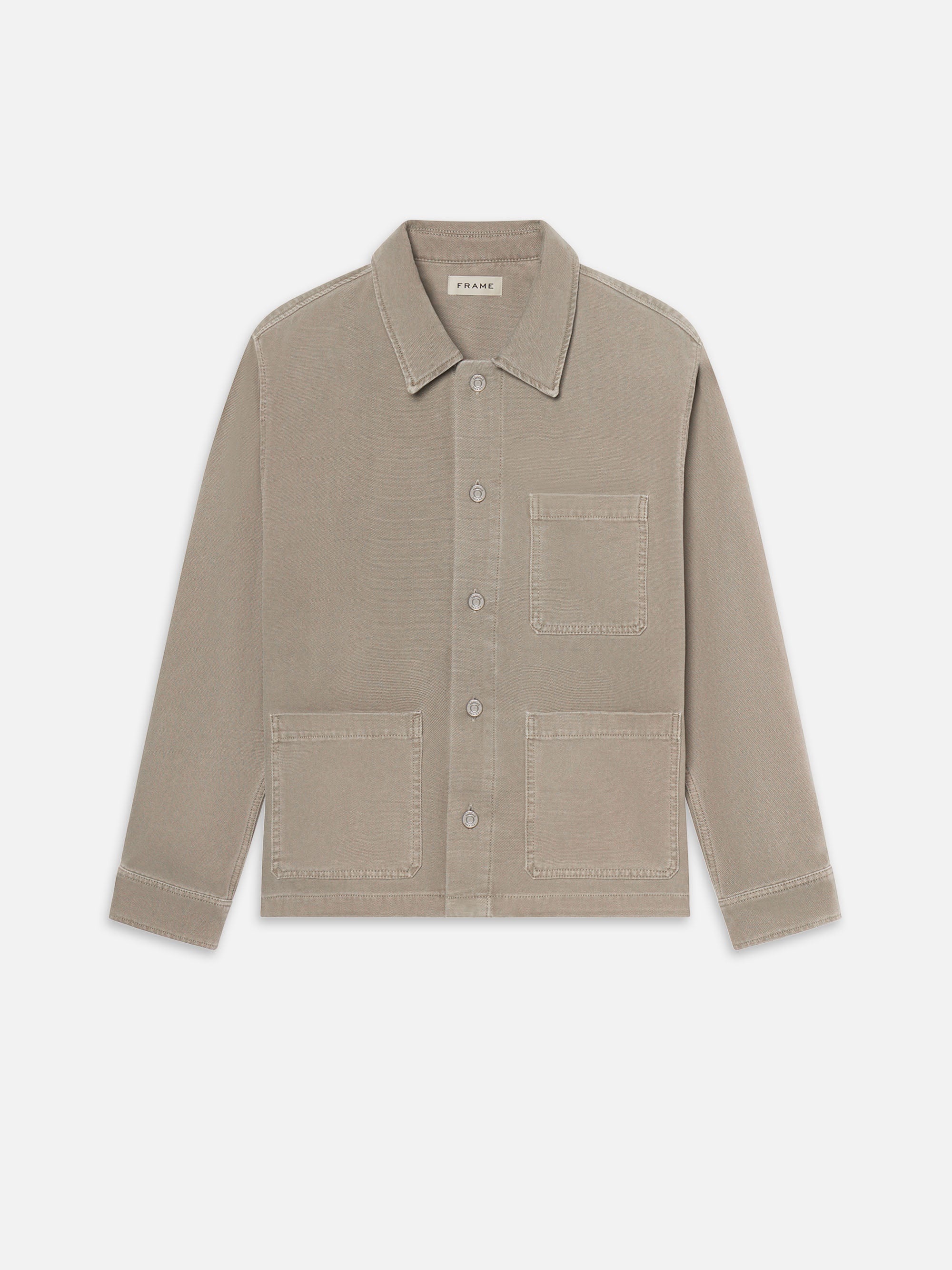 Canvas Chore Coat in Vintage Khaki - 1