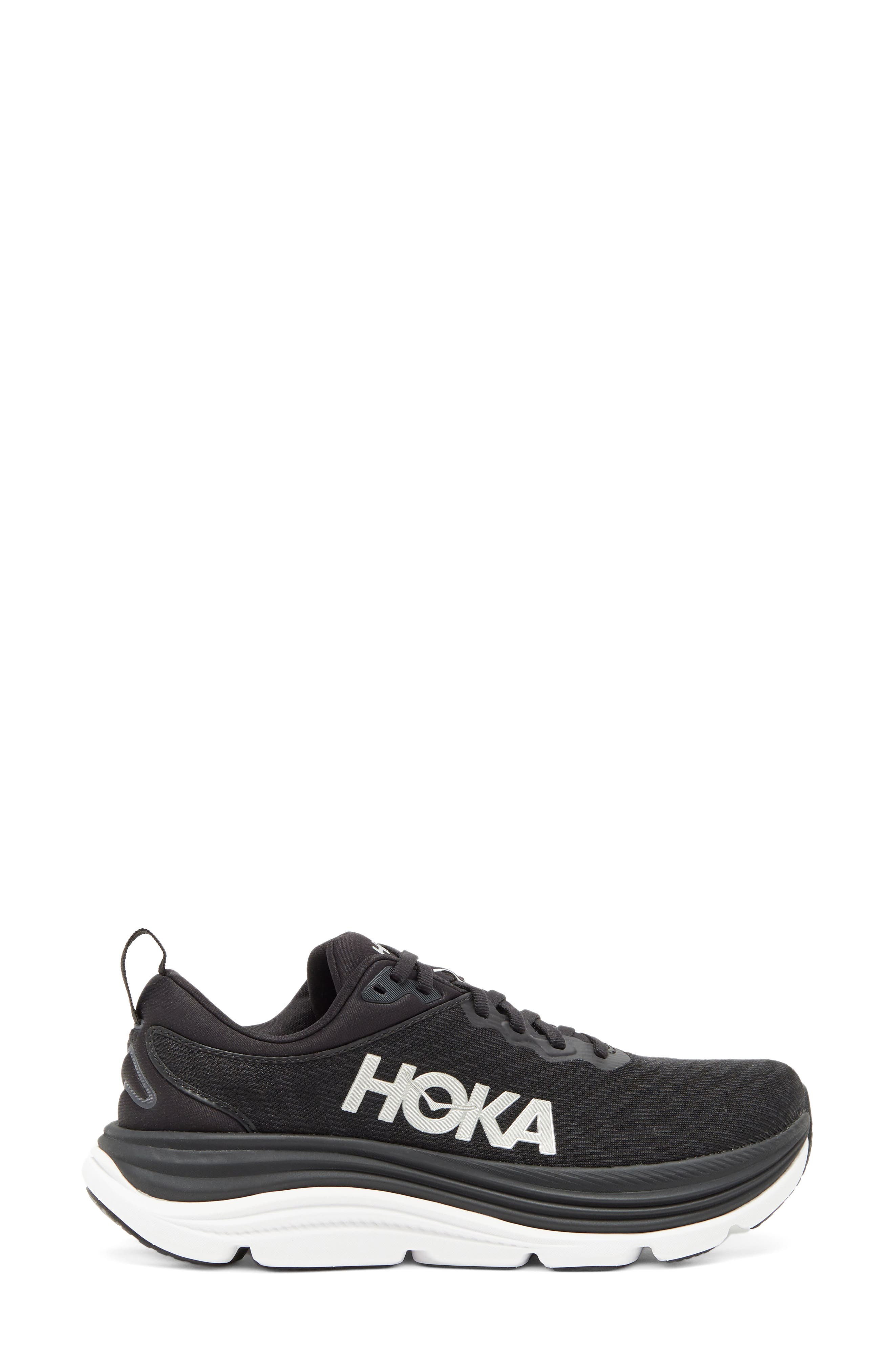 HOKA Gaviota 5 Running Shoe in Black /White at Nordstrom - 3