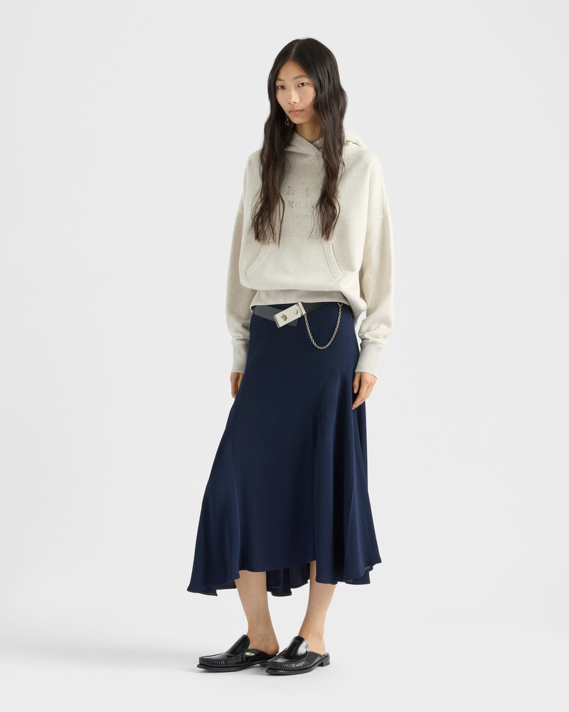 Prada Cady crepe midi-skirt outlook