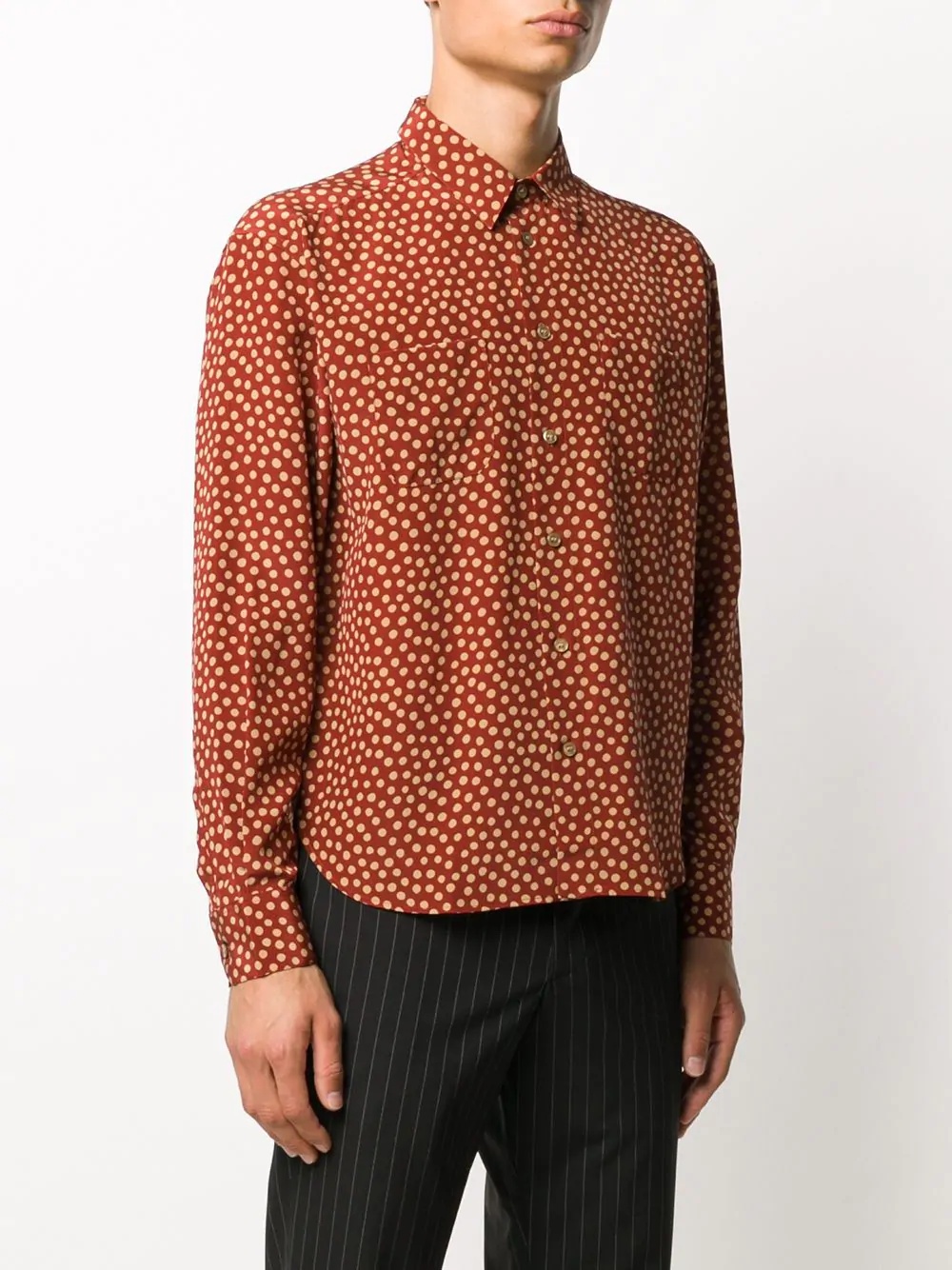 polka-dot print shirt - 3