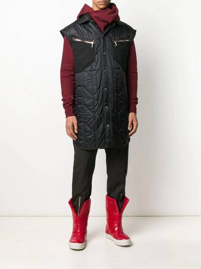 Rick Owens quilted design gilet outlook