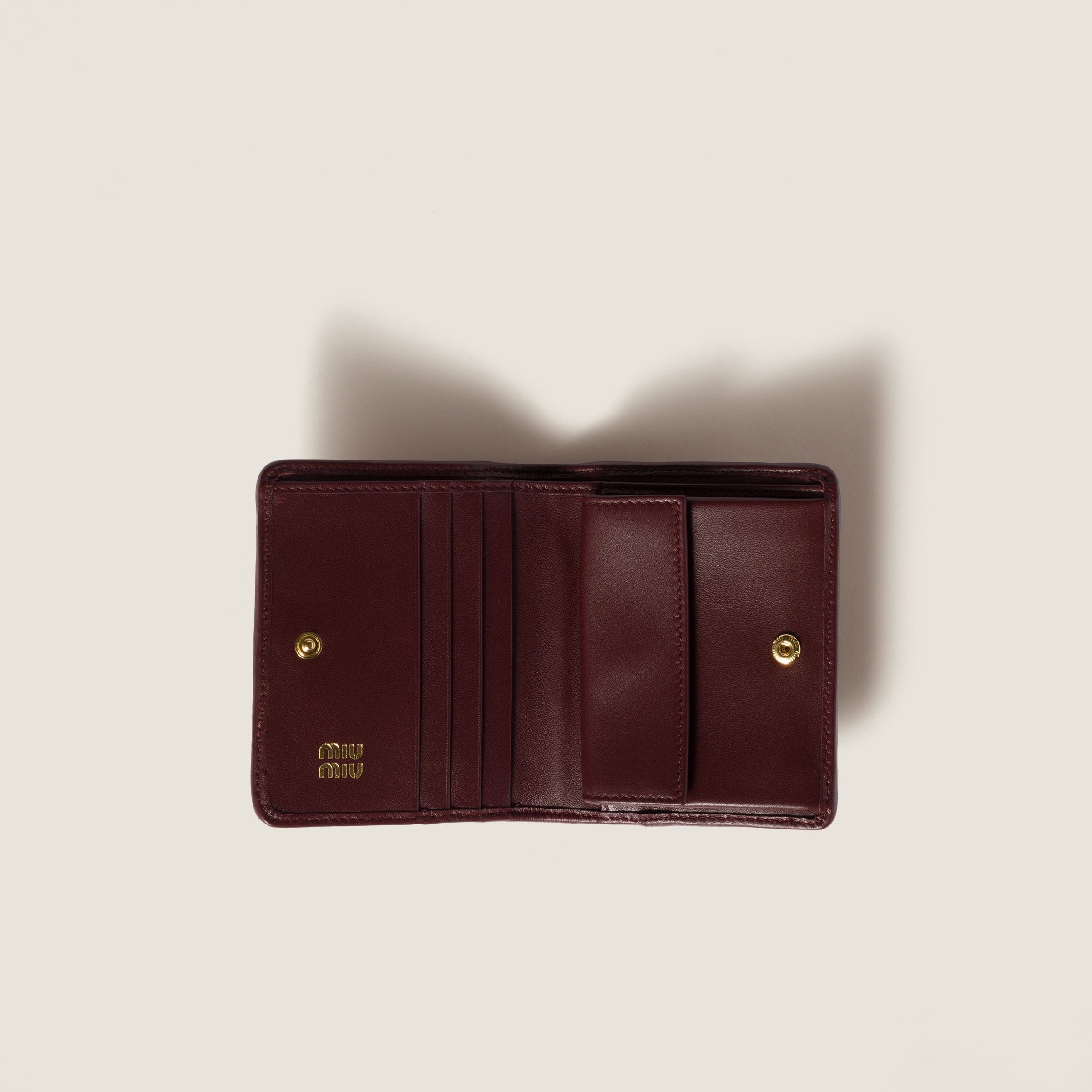 Small matelassé nappa leather wallet - 2