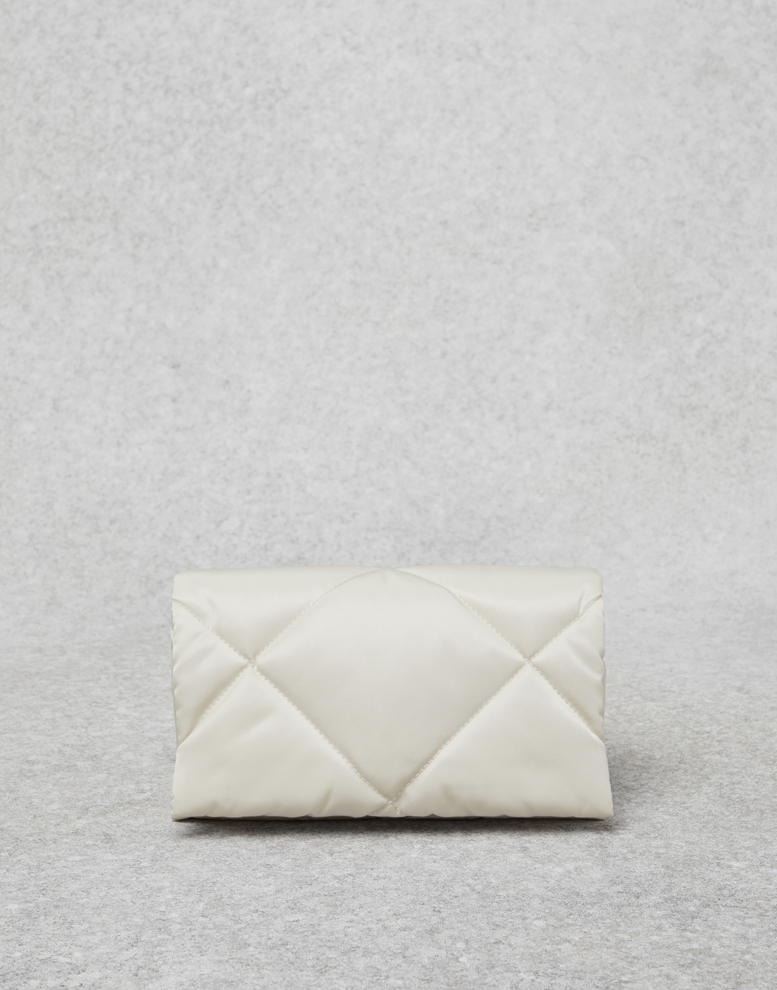 Matelassé nylon city bag with shiny trim - 1