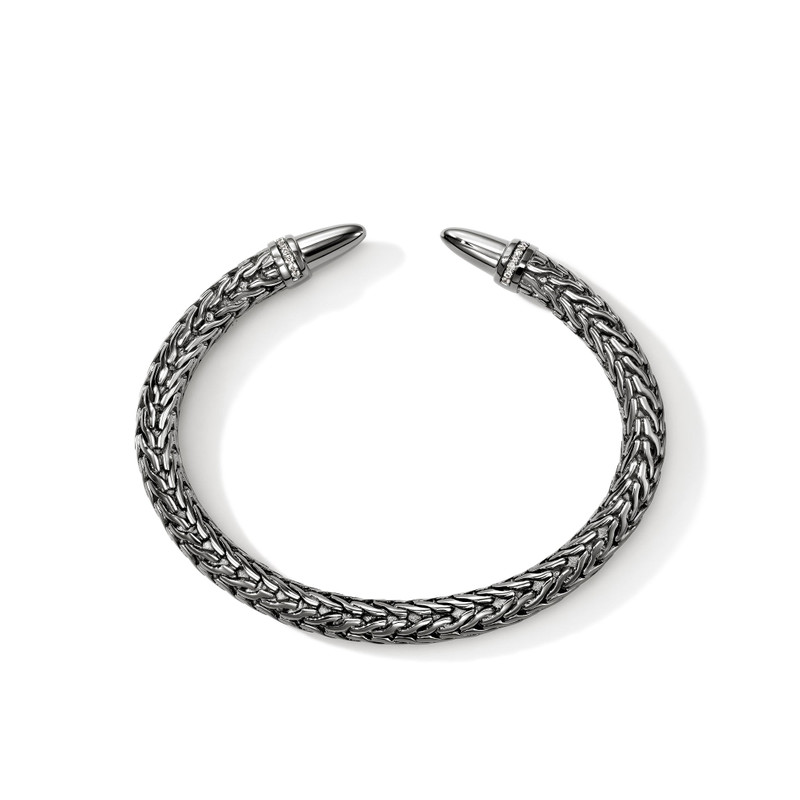 Spear 50 Flex Cuff, Dark Silver, Diamonds 5