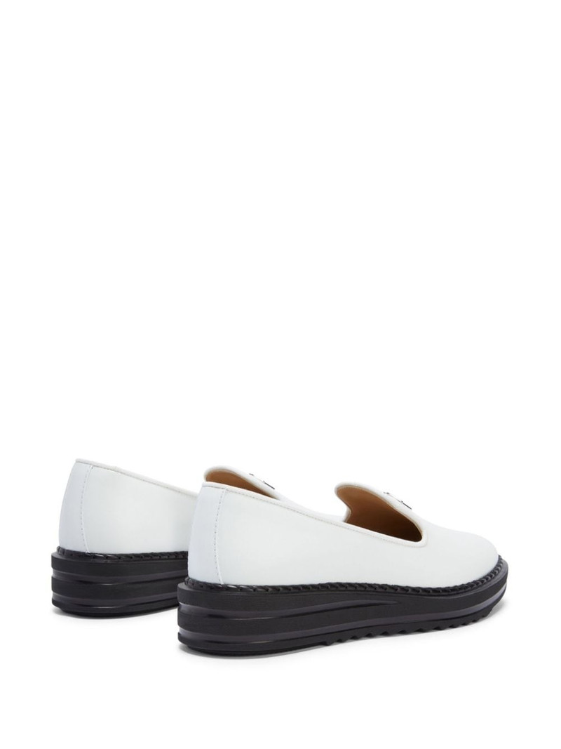 Tim logo-lettering loafers 3