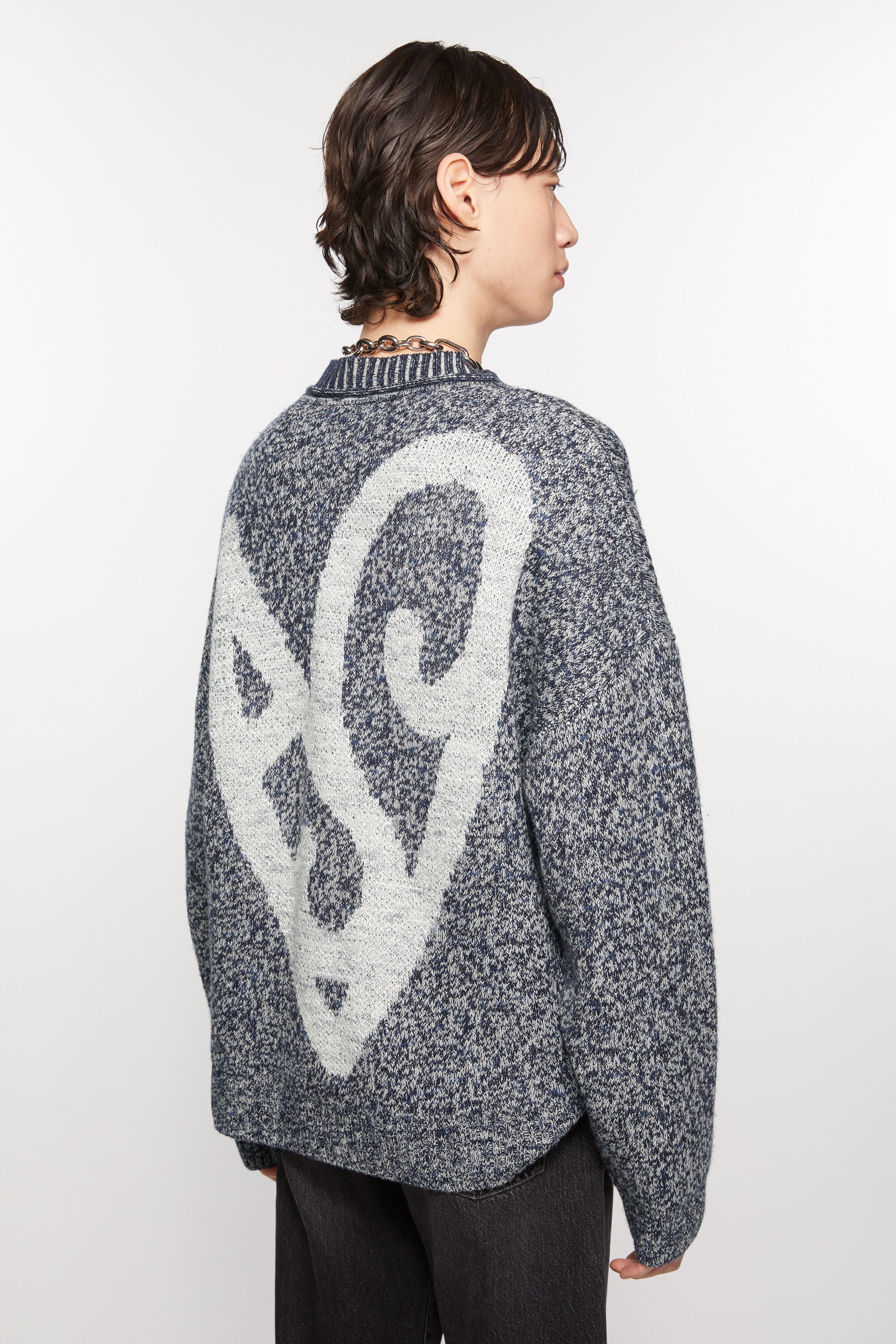 Jacquard jumper - Blackbird blue/multi - 3