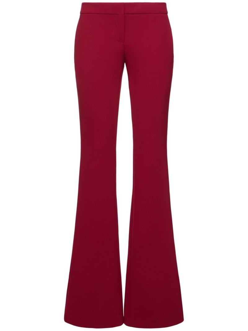 Stretch crepe flared pants - 1