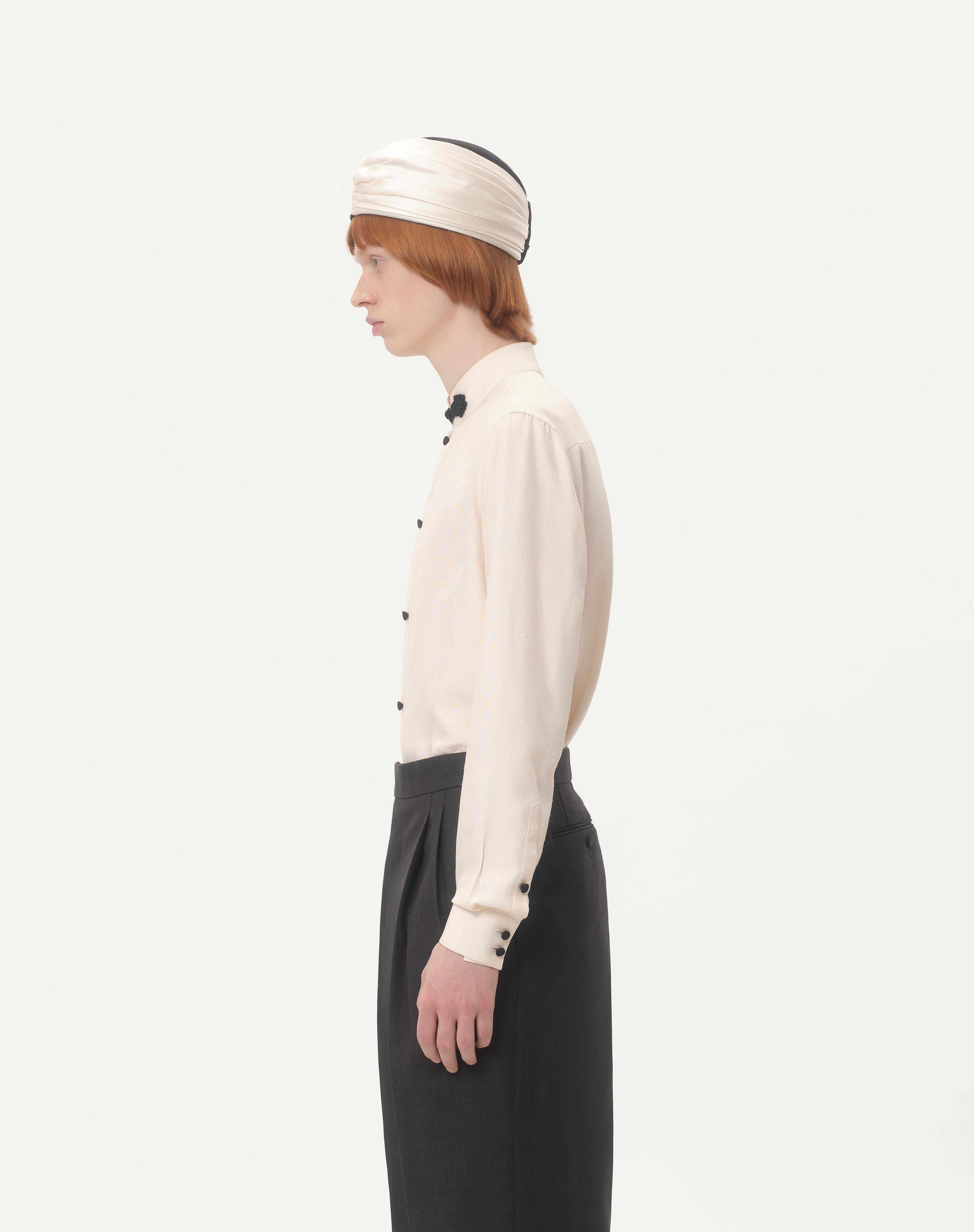 SILK SHANTUNG SHIRT WITH TOGGLE - 6