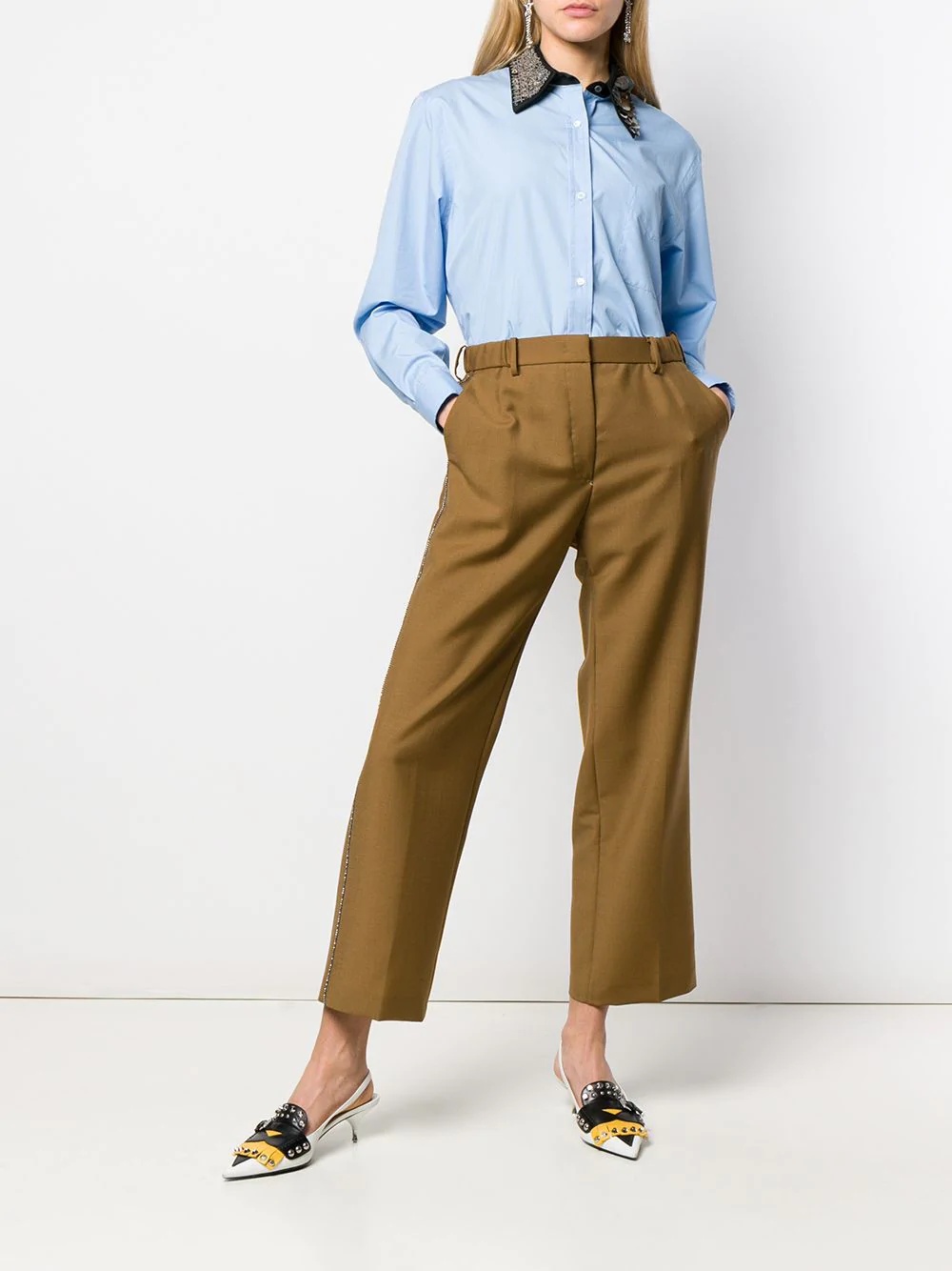 straight-leg trousers - 2