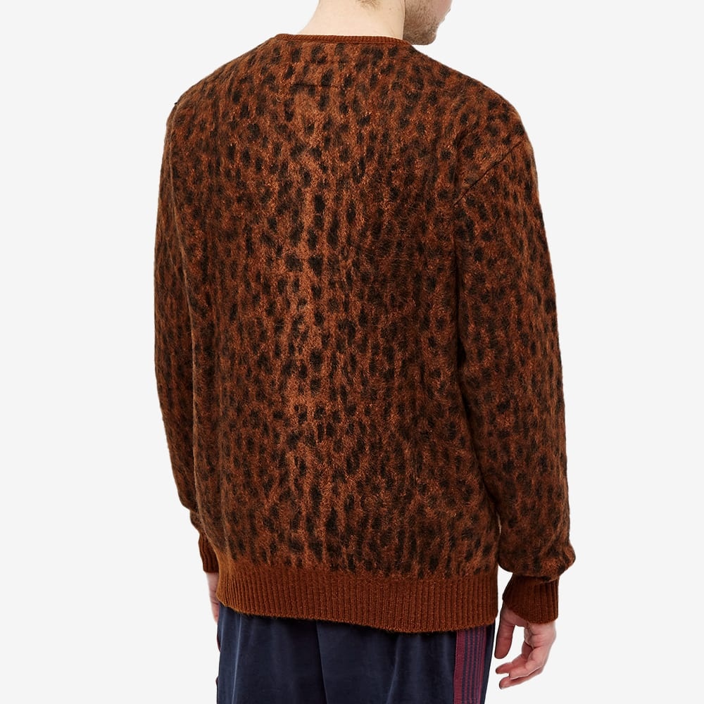 Wacko Maria Leopard Mohair Cardigan - 5