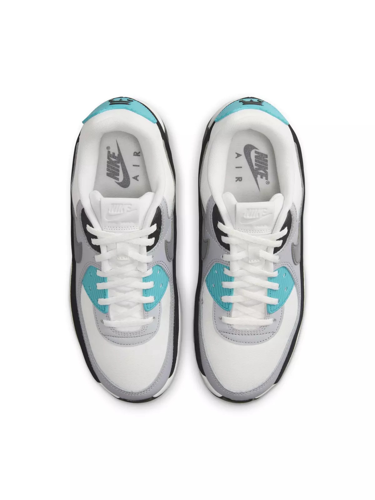 Air Max 90 LV8 "Summit White/Wolf Grey/Black/Smoke Grey" Women's Shoe - 4
