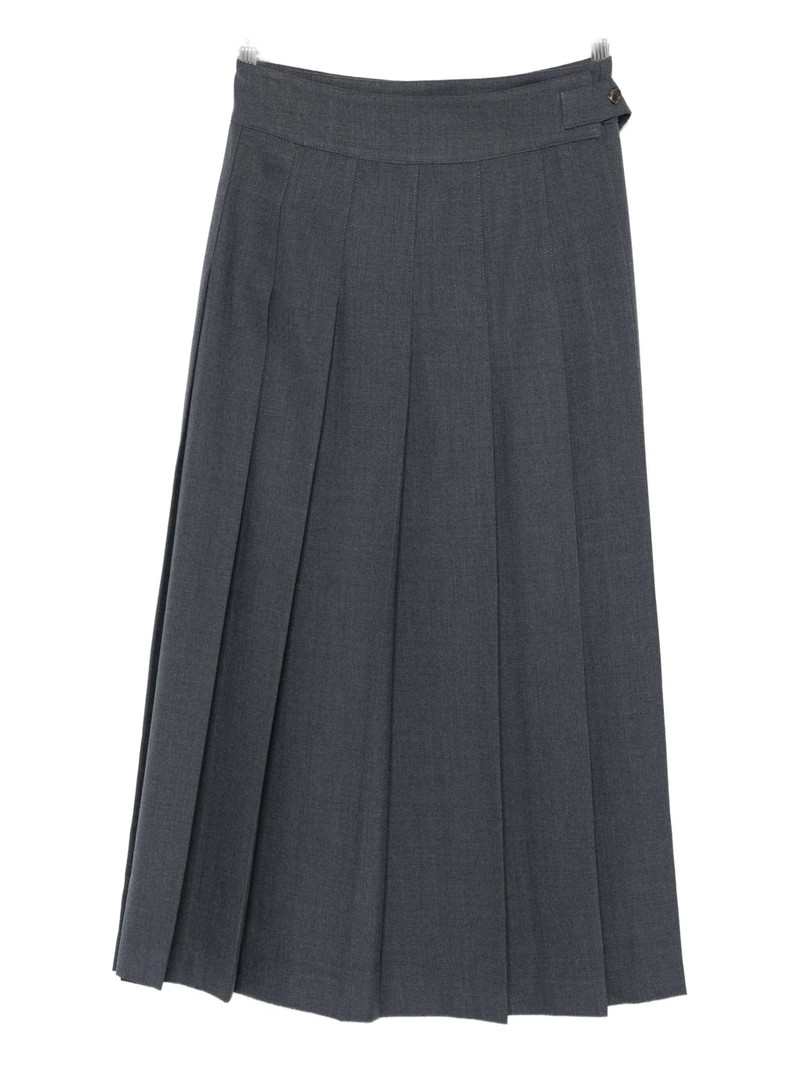 Rohe Buttoned Midi Pleated Skirt 1