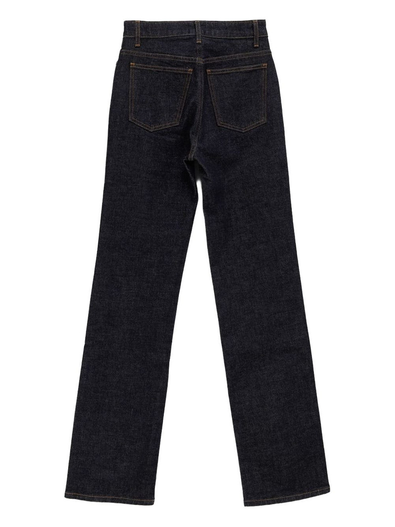 KHAITE button-embellishment jeans outlook