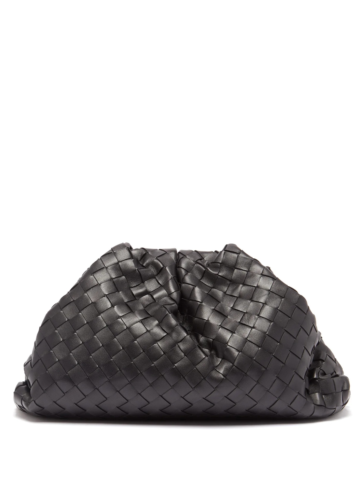 The Pouch Intrecciato leather clutch bag - 1