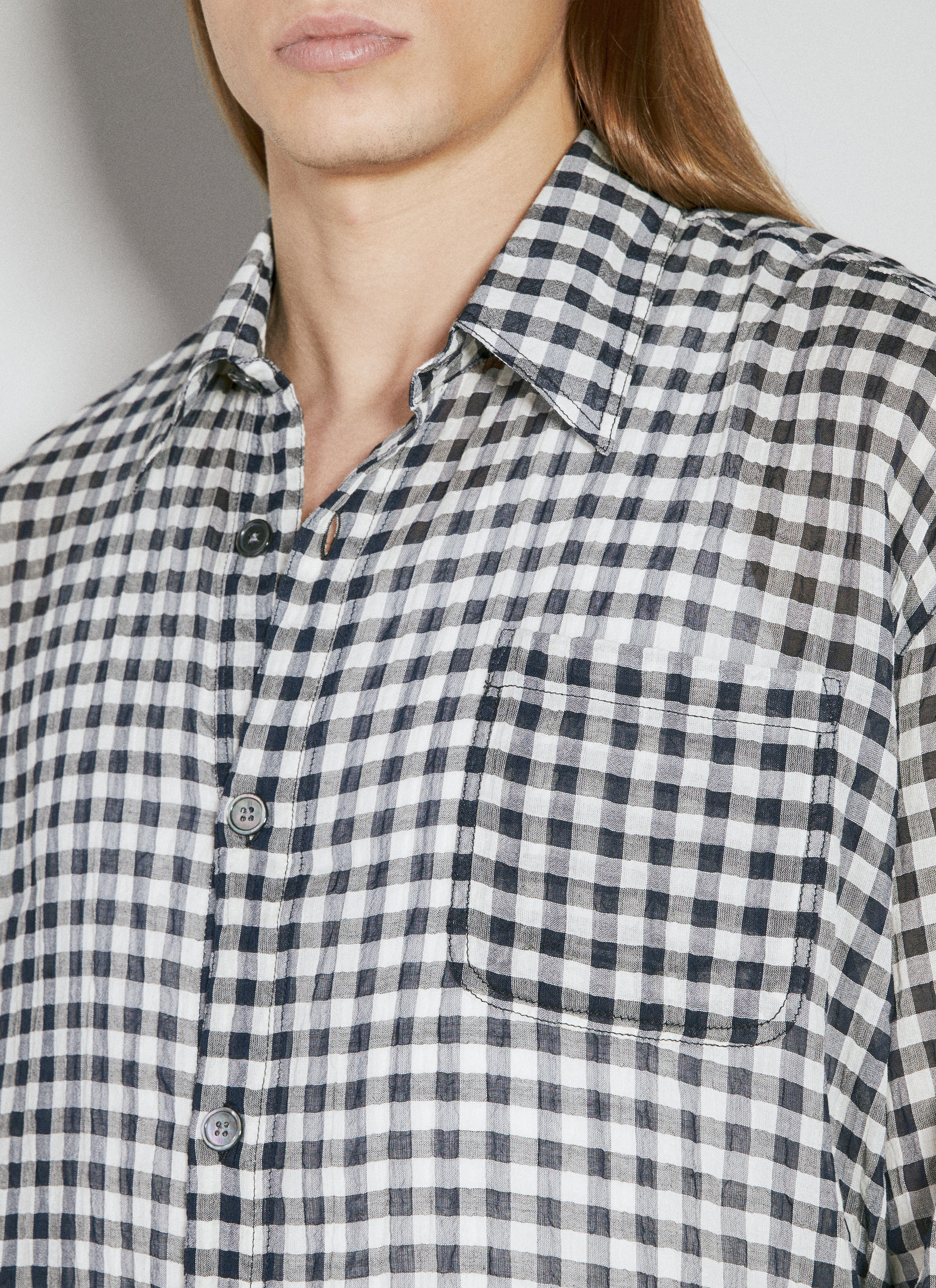 トップス our legacyCLOTH CHECK DARLING SHIRT 46 Our Legacy - Darling Shirt Black/White Table Cloth Check