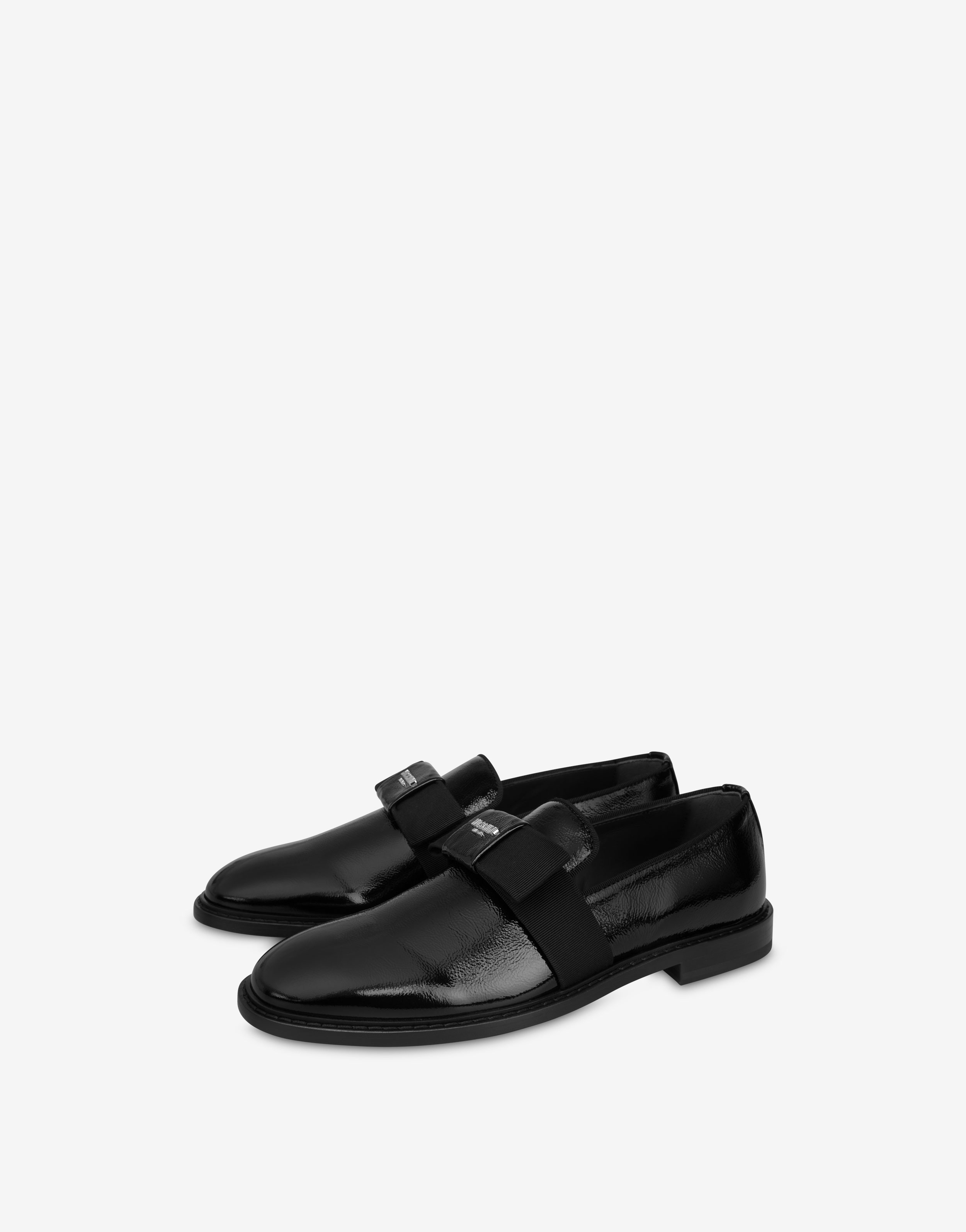 MOSCHINO PLATE NAPLAK LOAFERS - 1