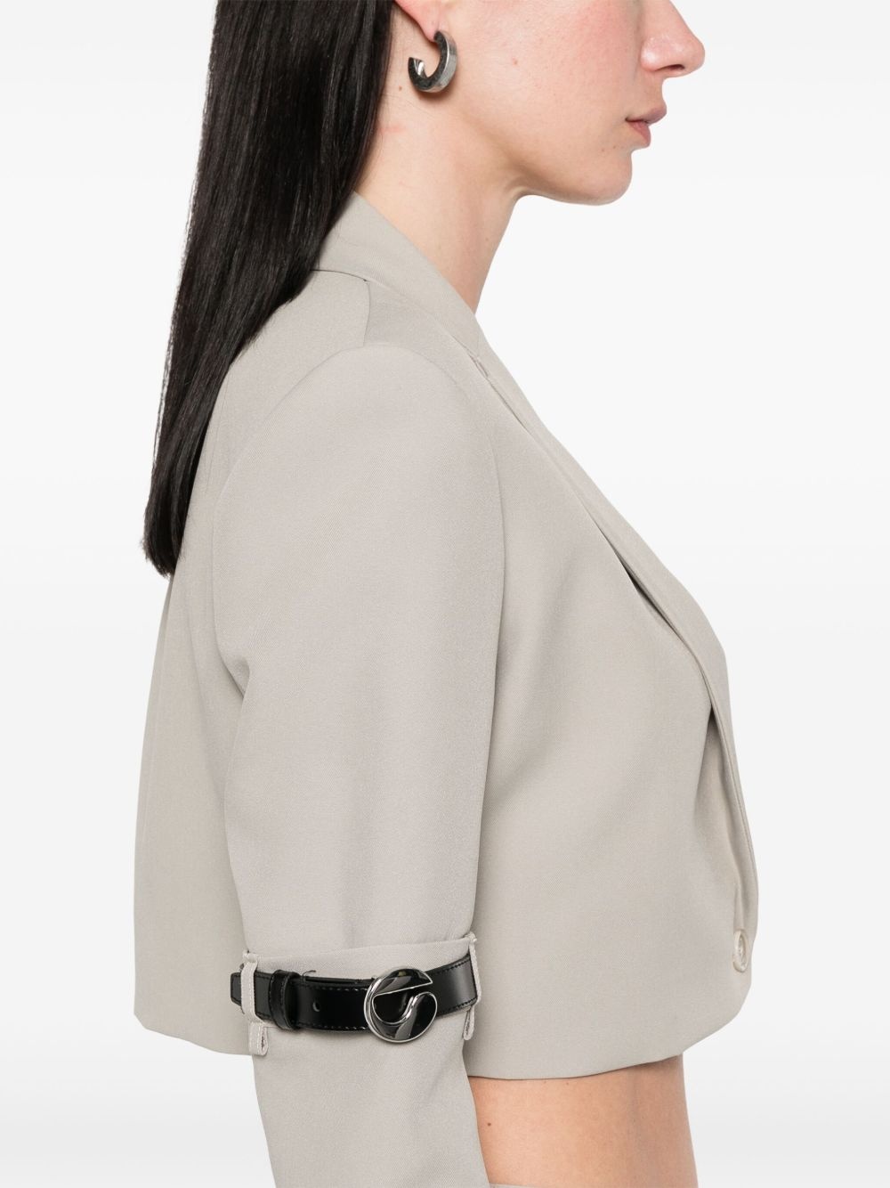 cropped blazer - 5