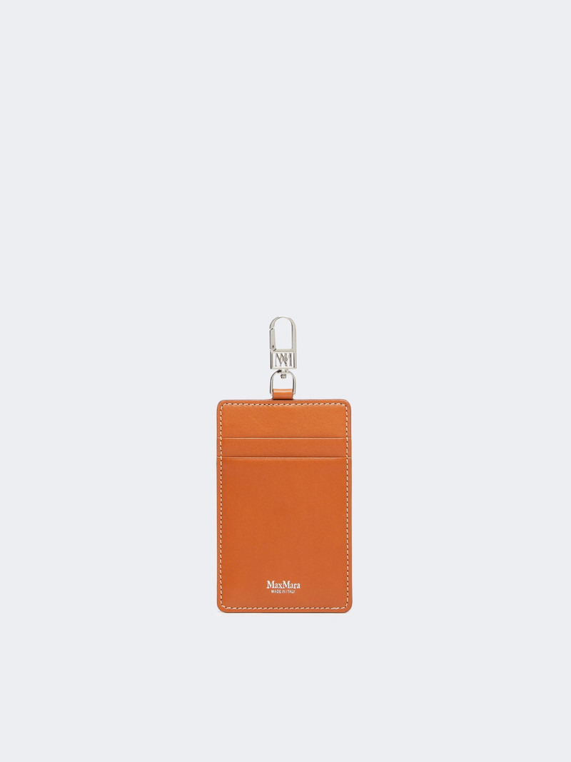 EASYHOLDER Leather badge holder - RUST 1