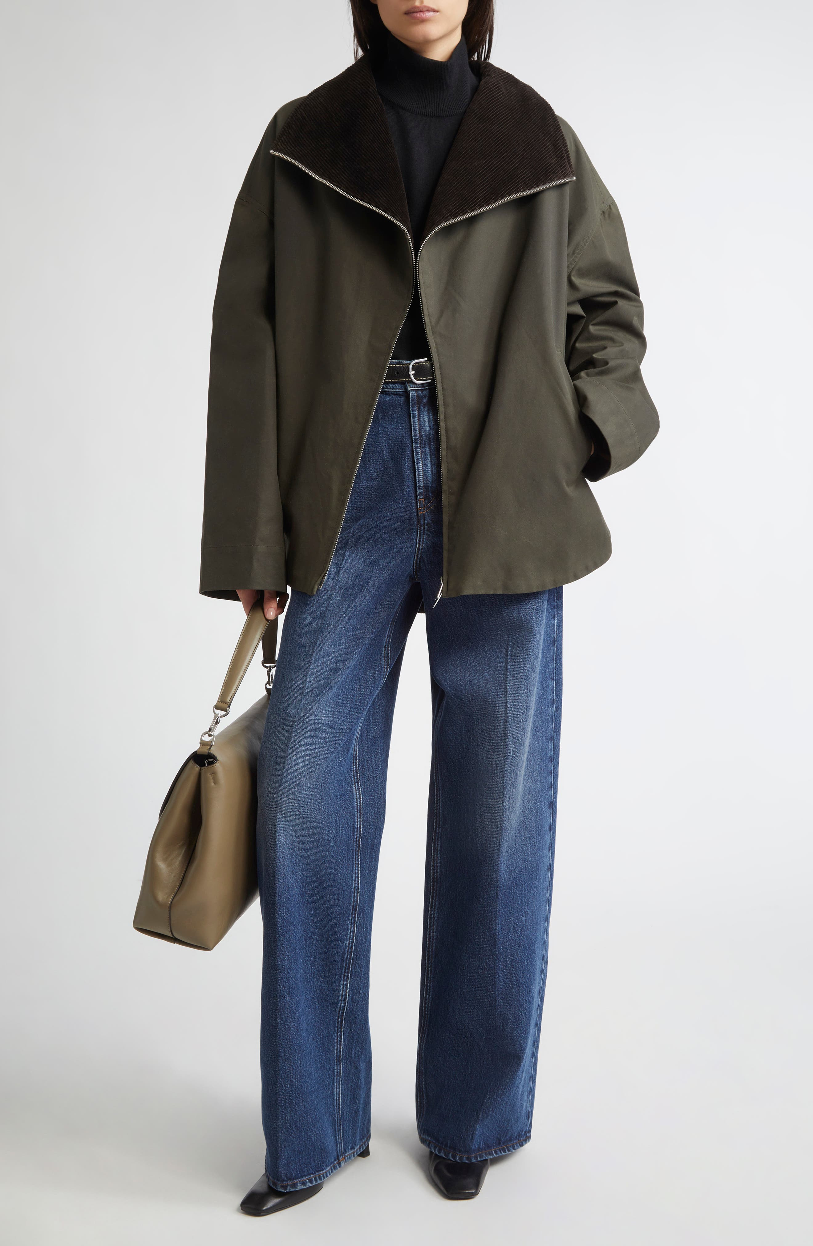 TOTEME High Waist Wide Leg Jeans in Dark Blue at Nordstrom - 2