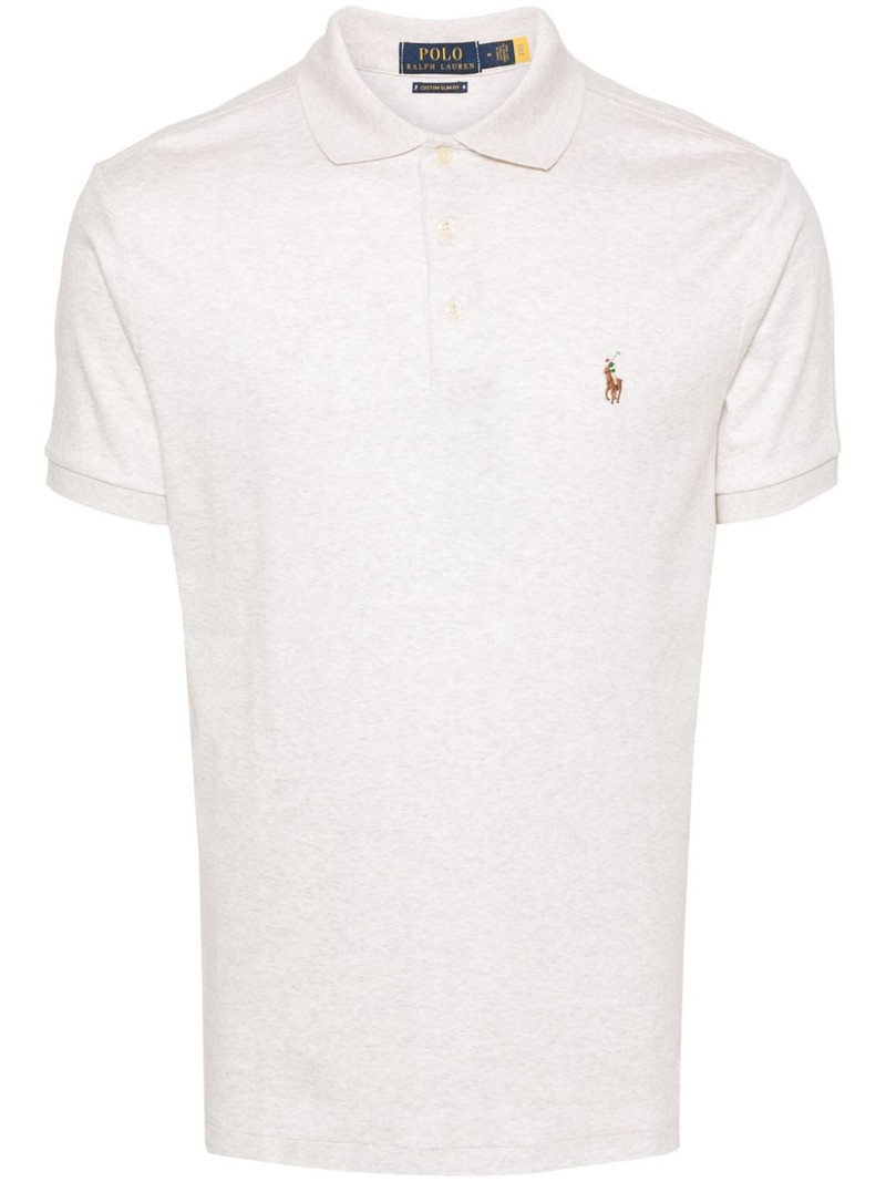 Polo Pony-embroidered cotton polo shirt 1