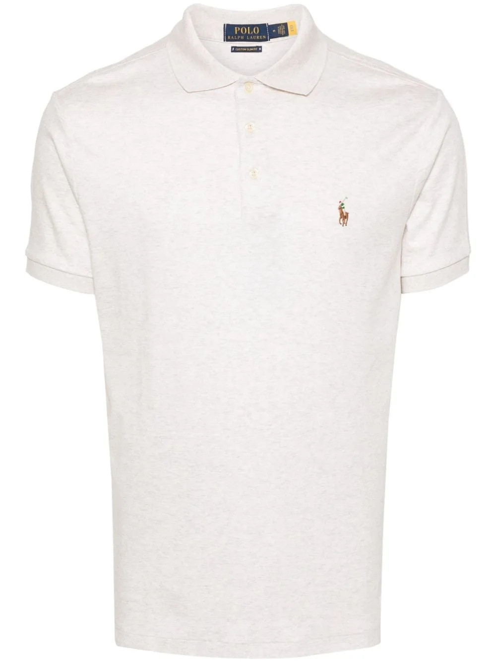 Polo Pony-embroidered cotton polo shirt - 1