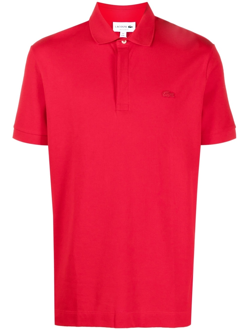 logo-patch cotton polo shirt - 1