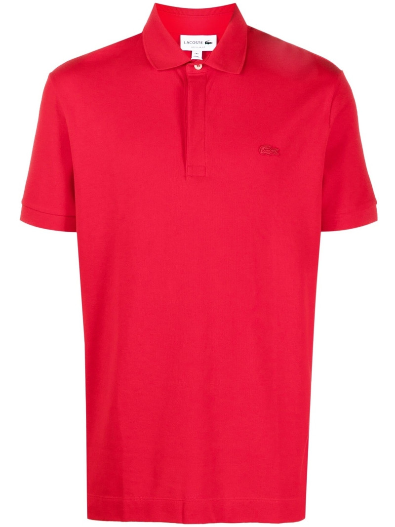 logo-patch cotton polo shirt 1