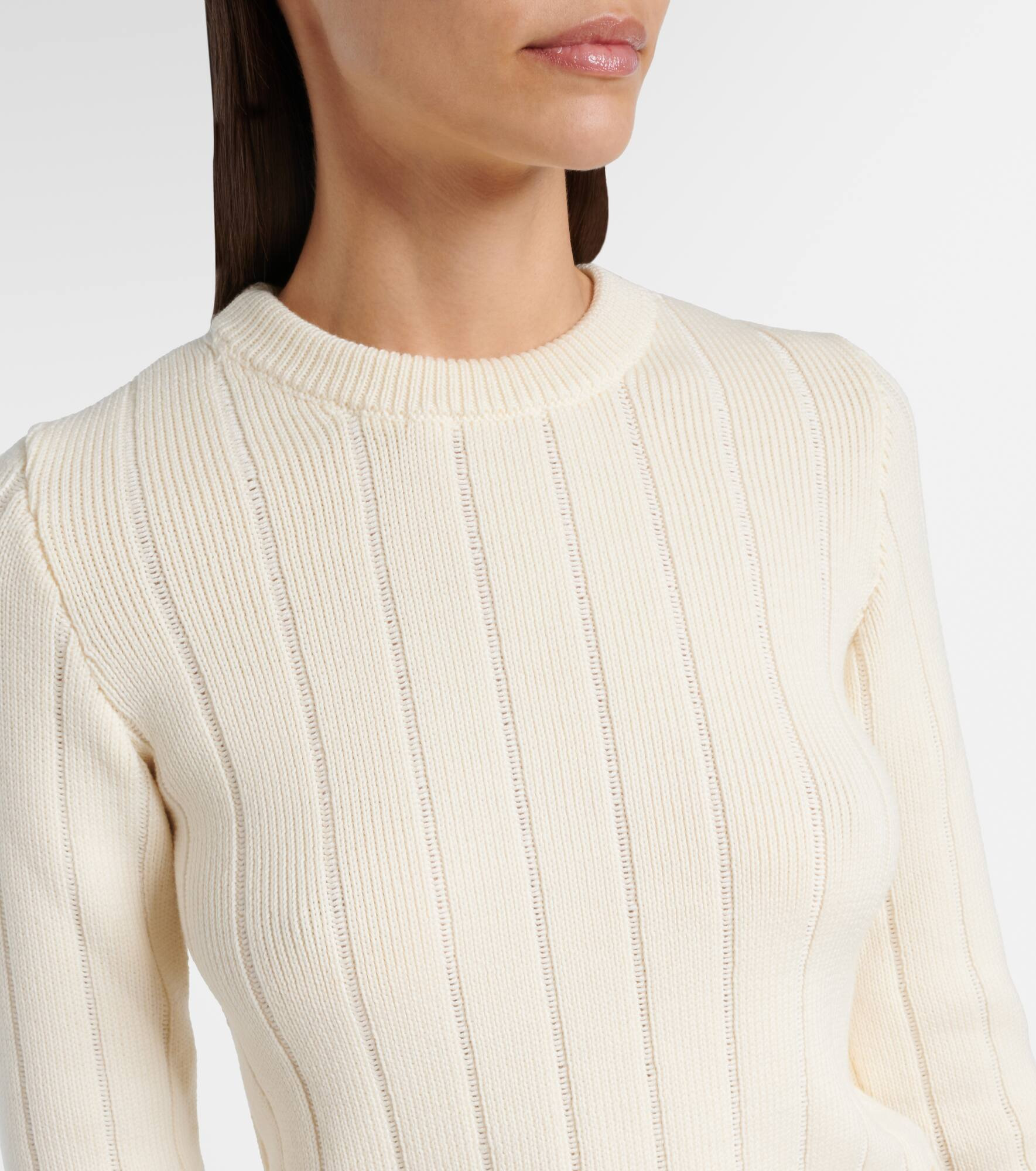 Cable-knit virgin wool sweater - 5