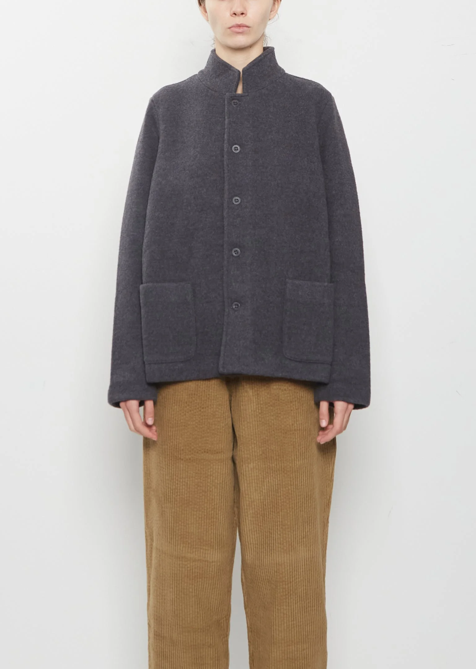Mirto Feltro Wool Jacket — Ferro - 1