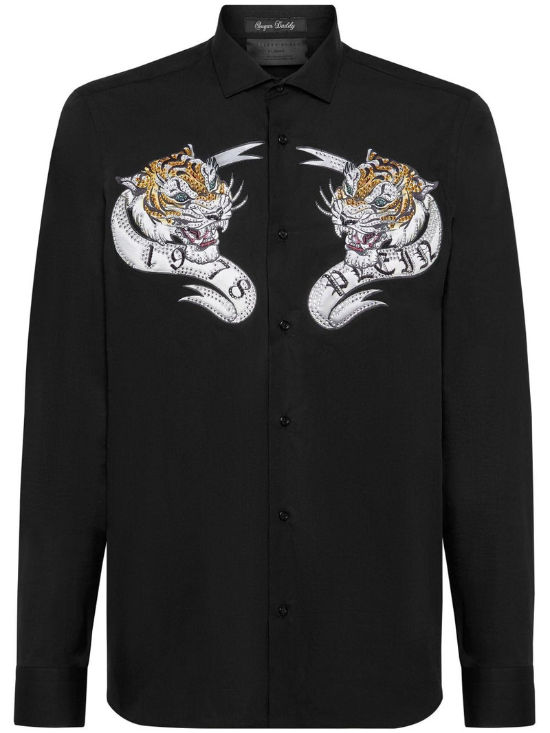 Gothic Plein-print shirt 1