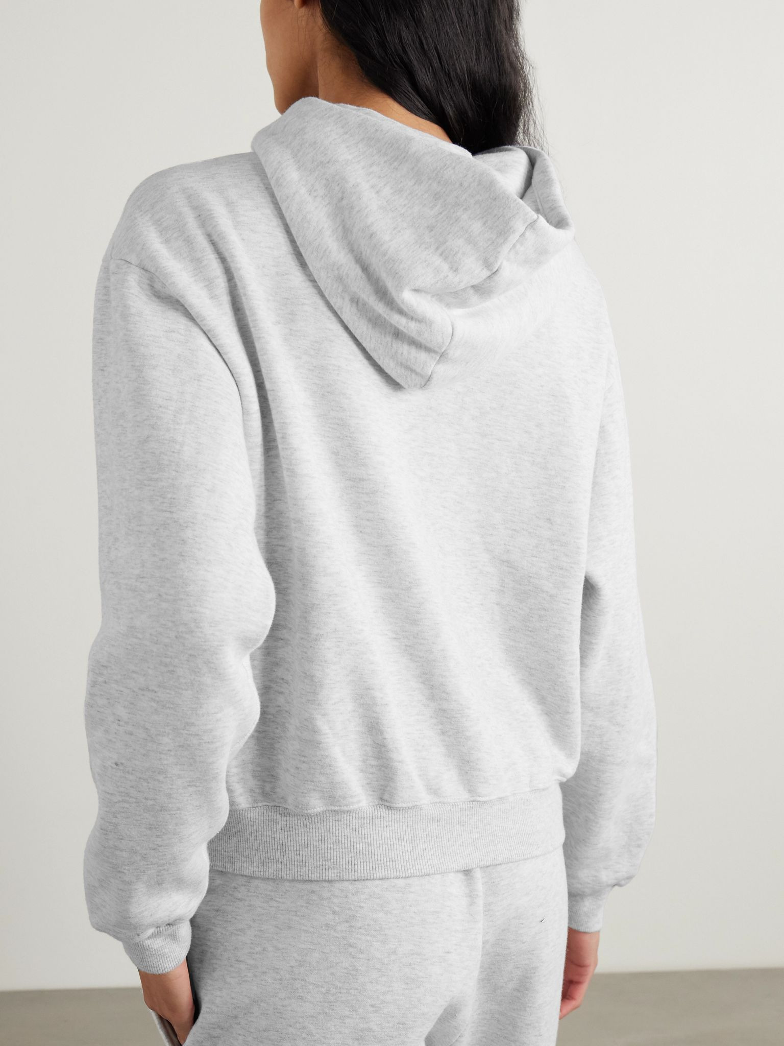 Classic Zip Up Hoodie - Light Heather Grey Light gray - 4