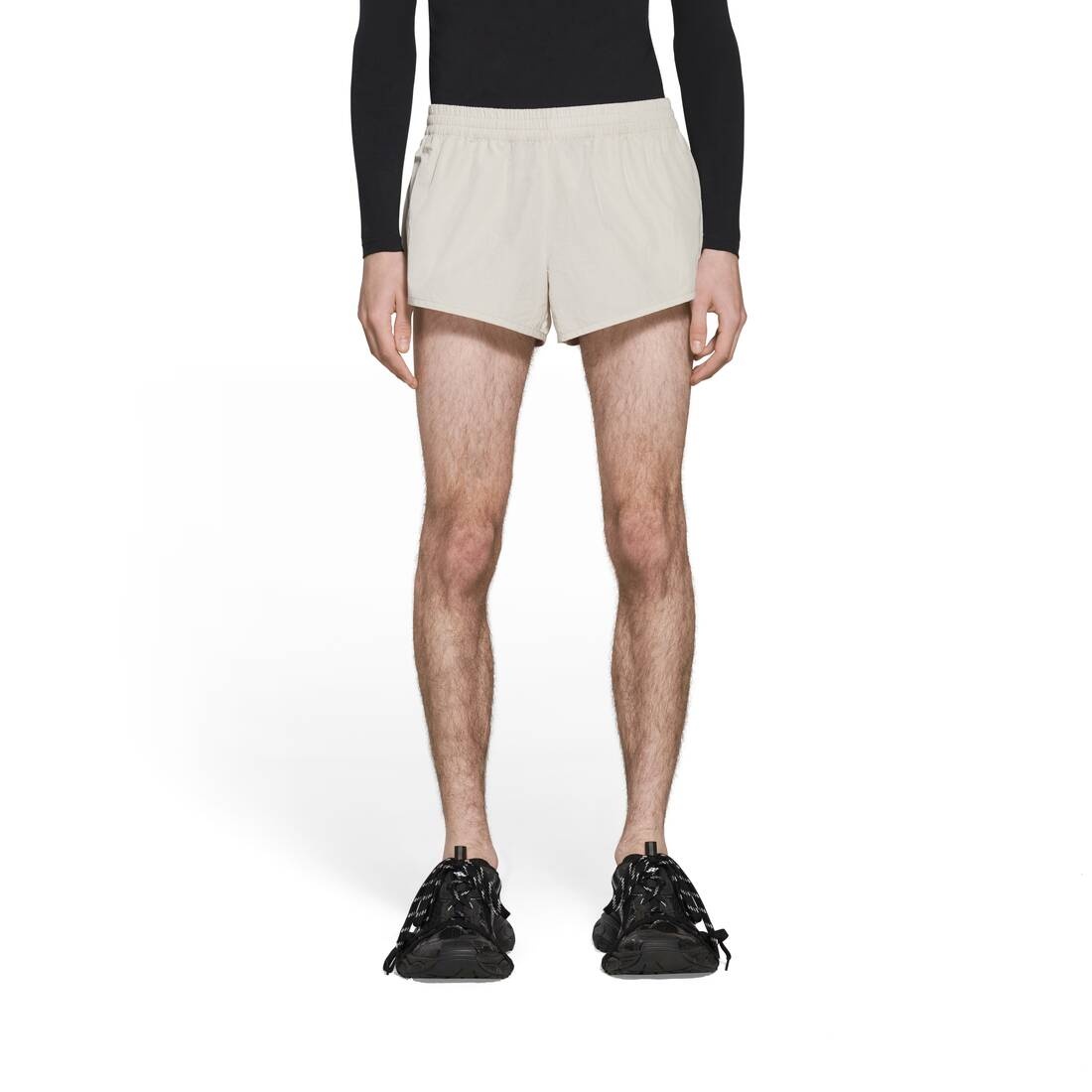 Running Shorts in Beige - 5