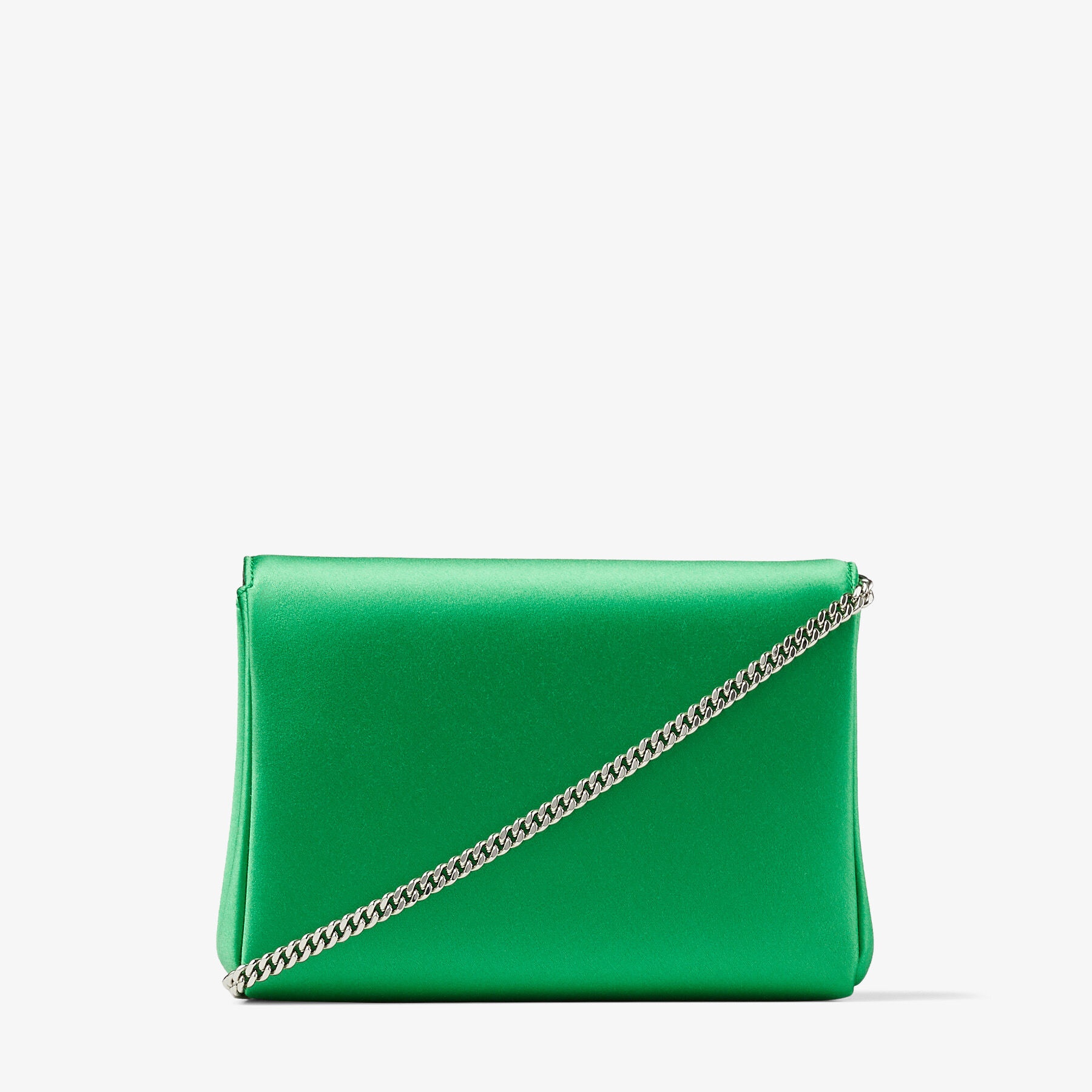 Soft Madeline
Malachite Satin Mini Bag with Crystal Buckle - 7