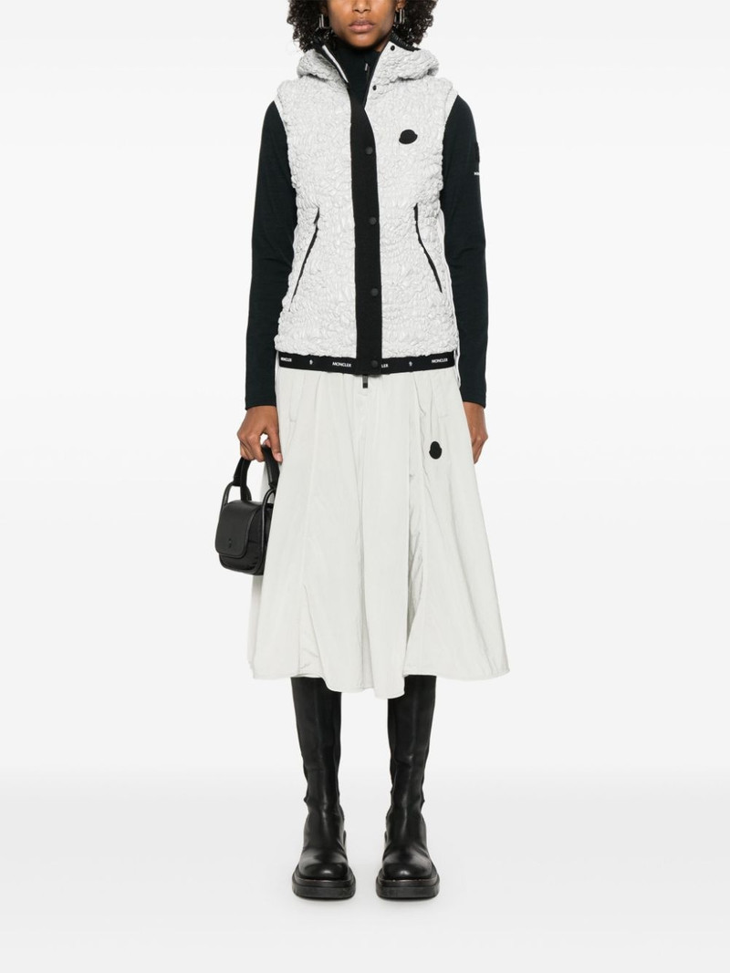 Moncler shirred gilet outlook