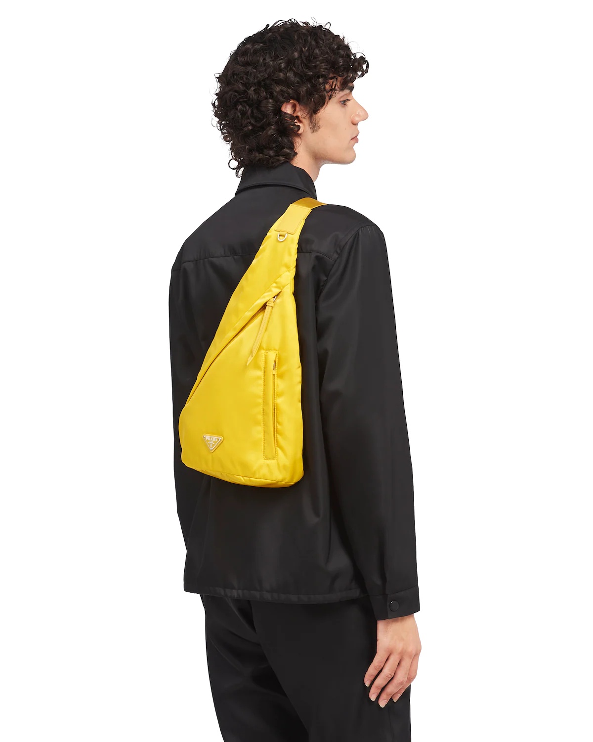 Re-Nylon and leather backpack - 2