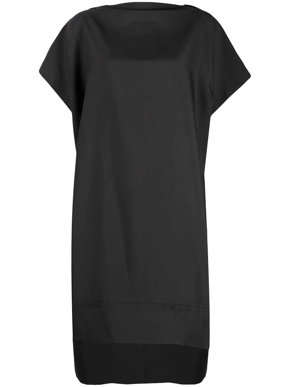 short-sleeve shift dress - 1